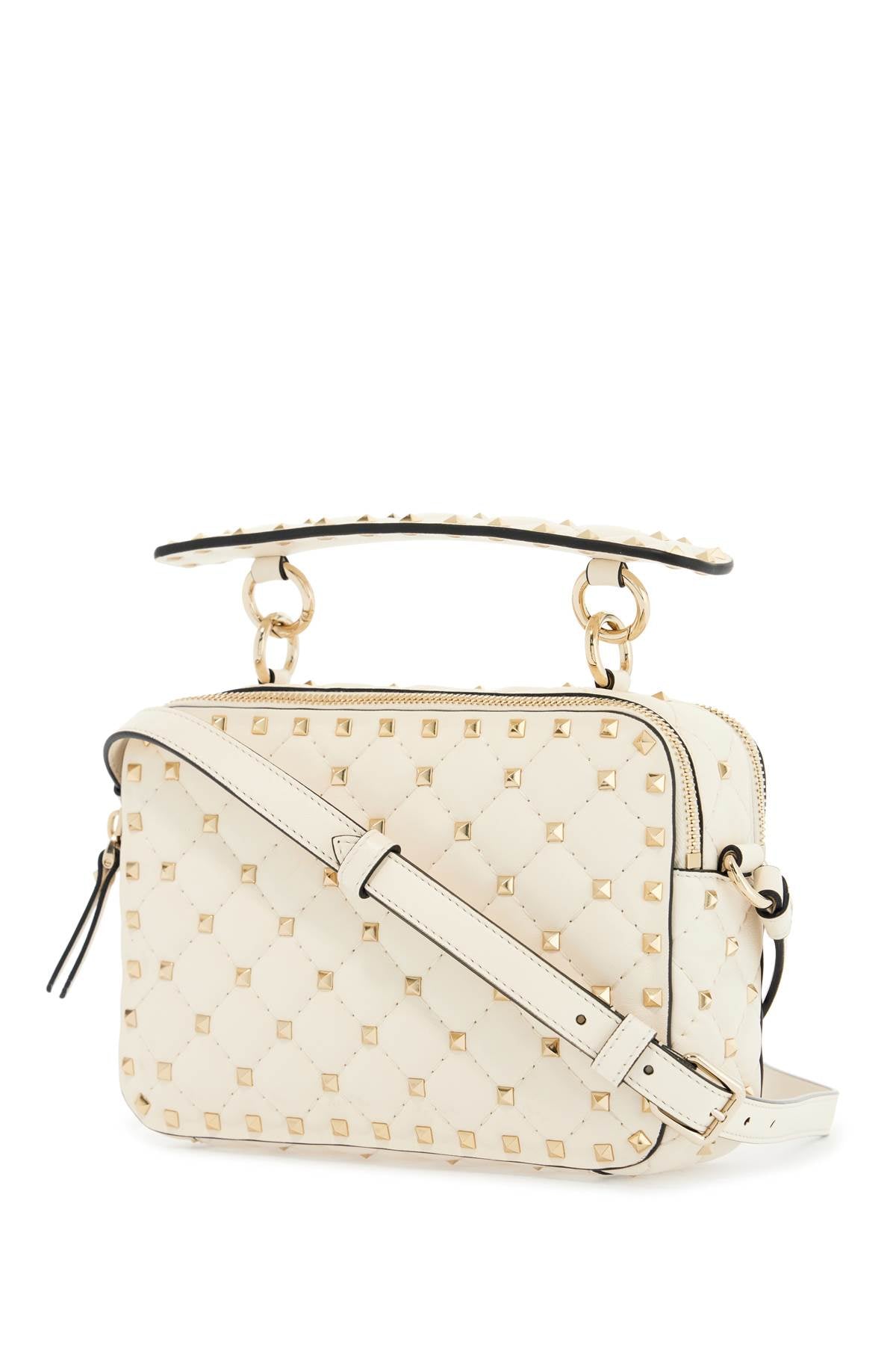 Valentino Garavani ivory quilted leather crossbody bag with studs image 2