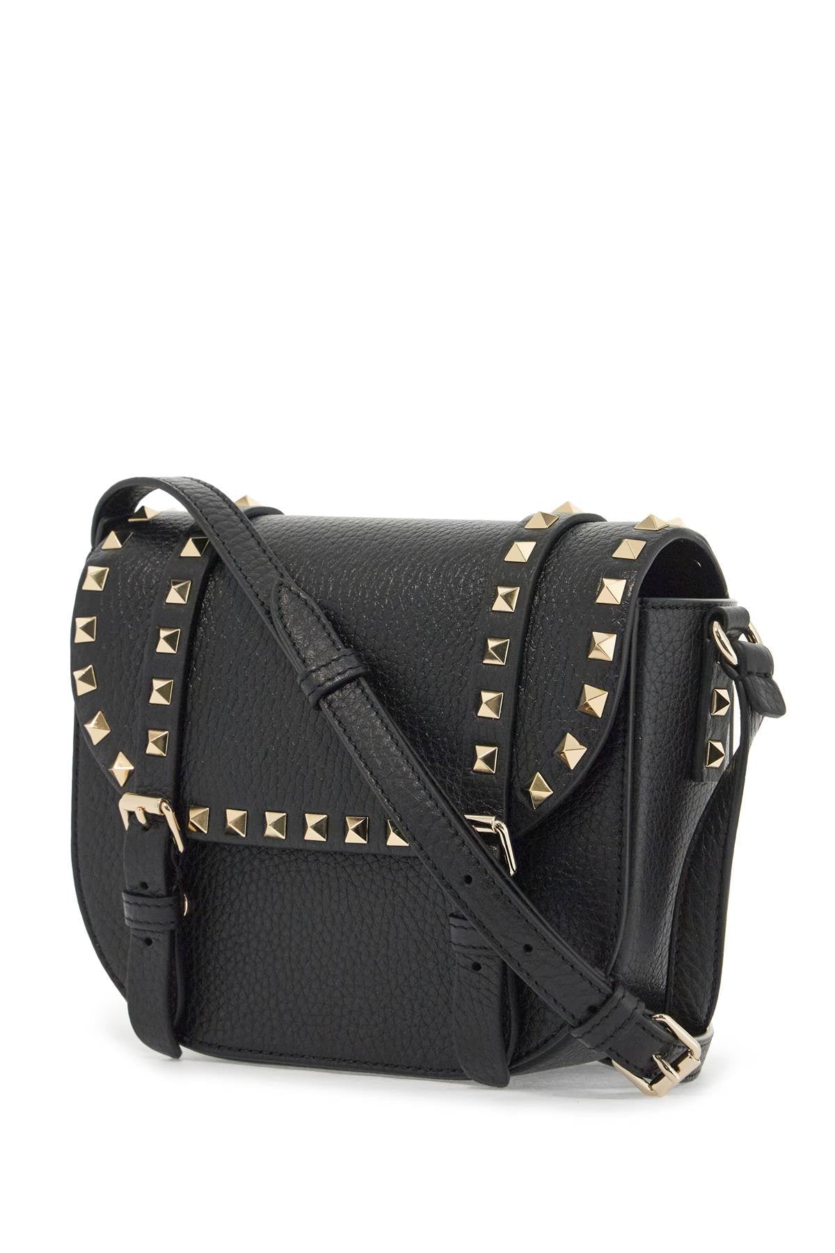 Valentino Garavani Rockstud Messenger Bag: Hammered Leather & Platinum Studs image 2