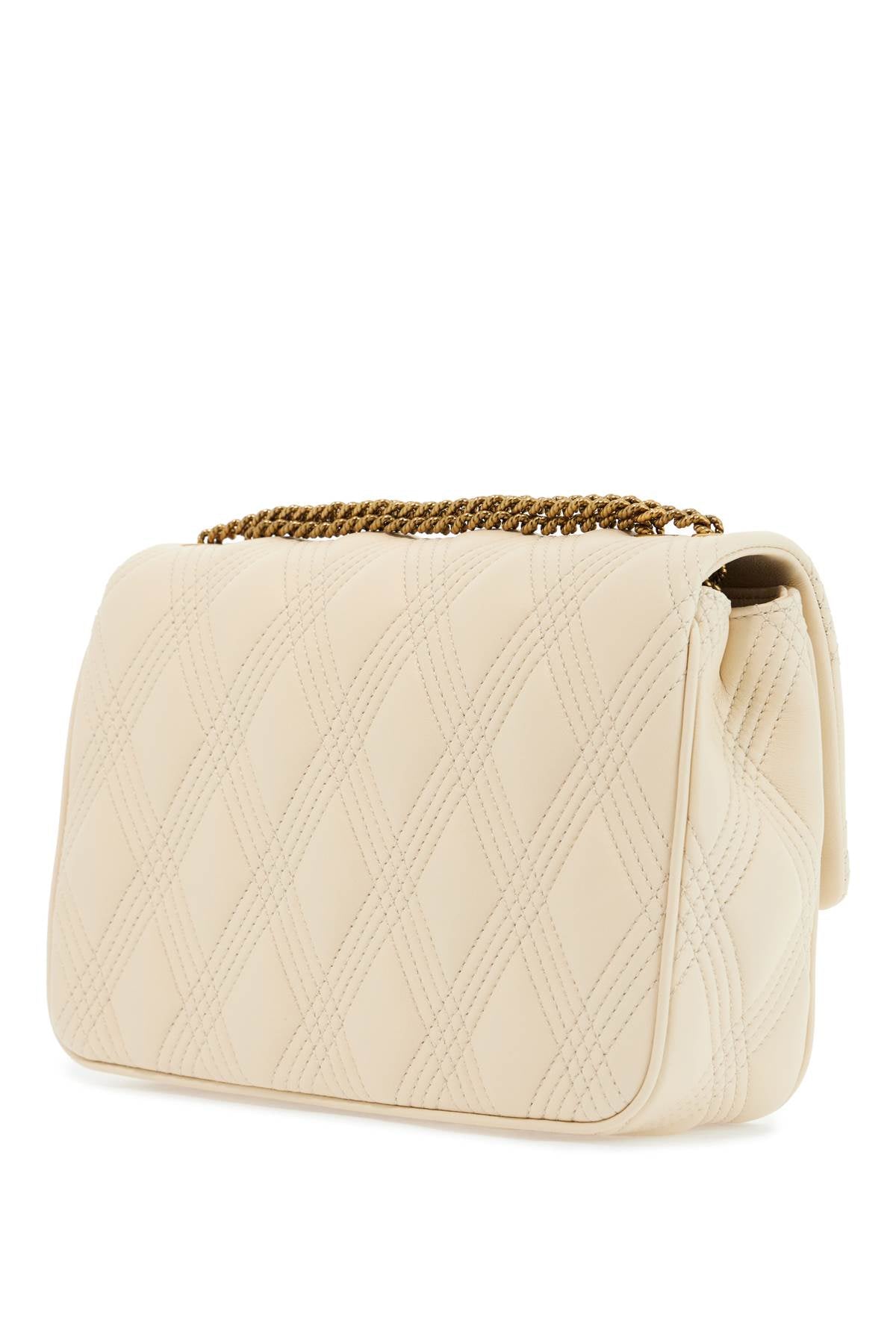 Valentino Garavani quilted shoulder bag butter white with golden chain image 1