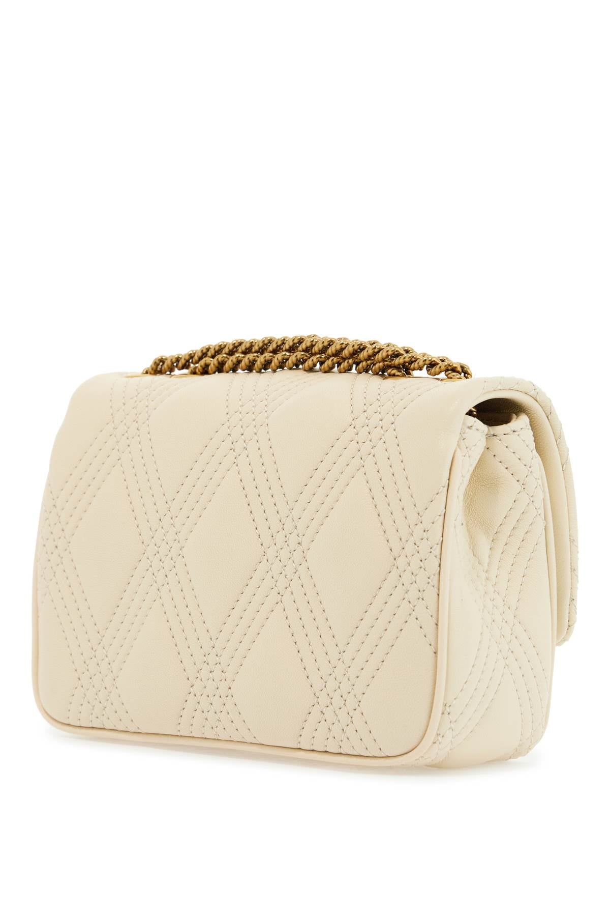 Valentino Garavani small shoulder bag in leather with golden chain butter white image 1