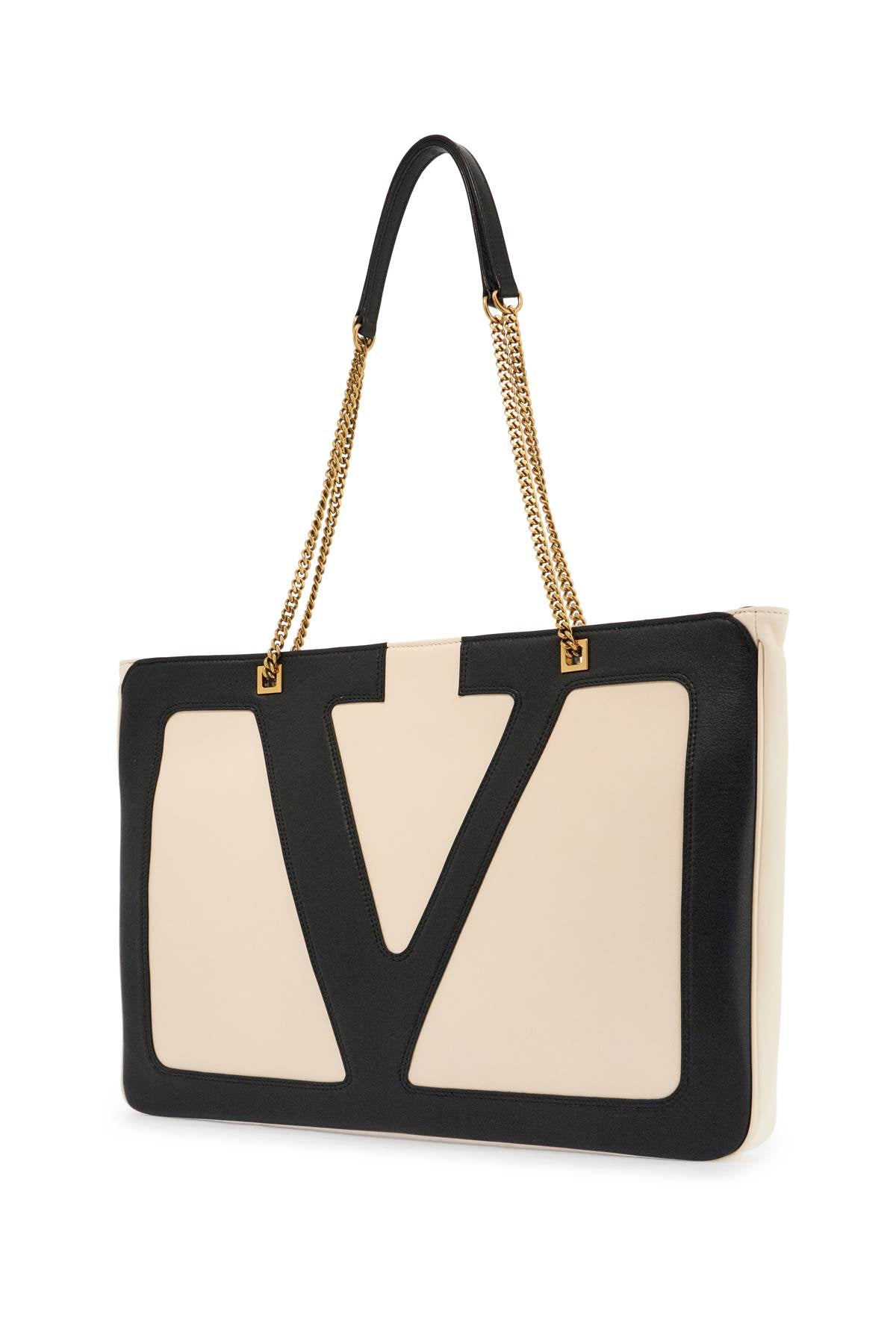 Valentino Garavani large white chain tote bag image 2