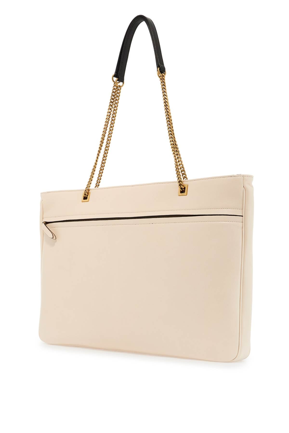 Valentino Garavani large white chain tote bag image 1