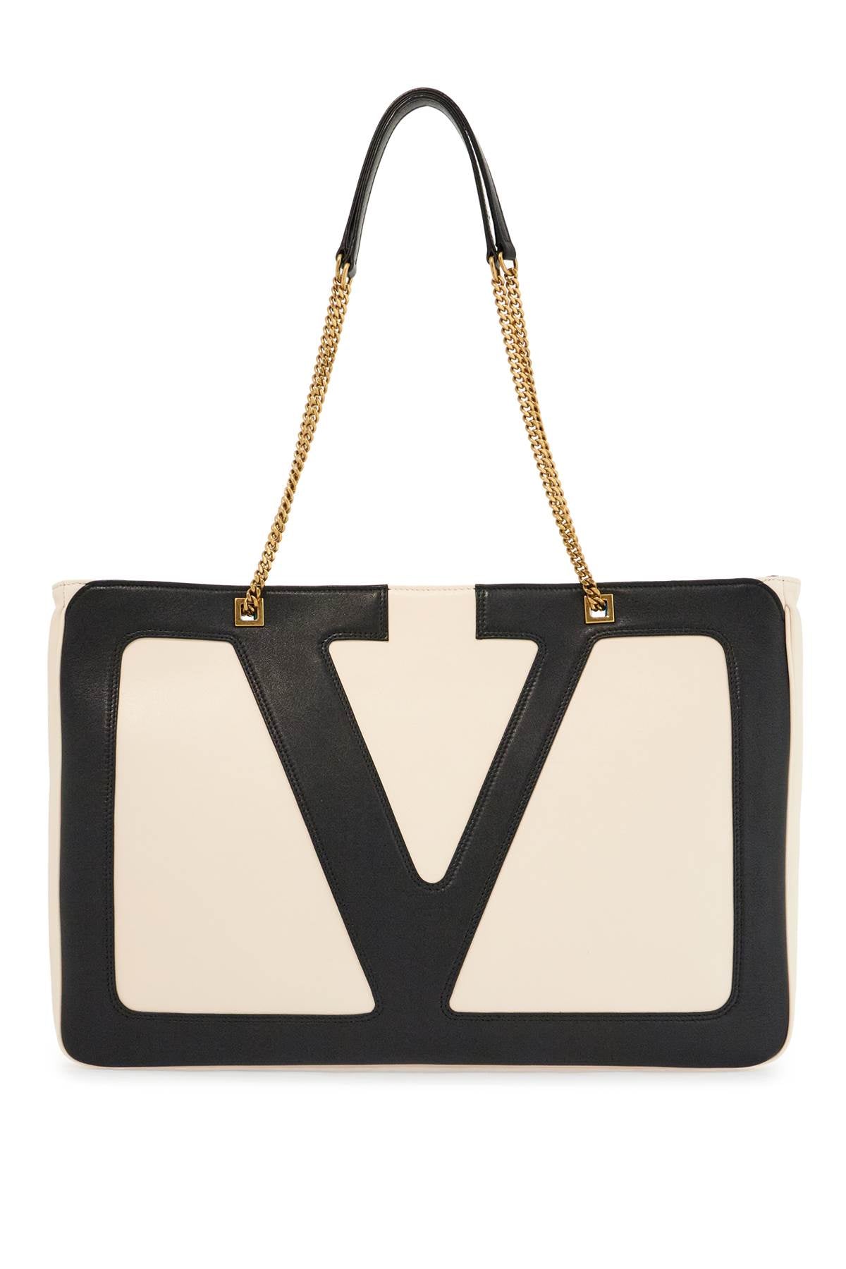 Valentino Garavani large white chain tote bag image 0