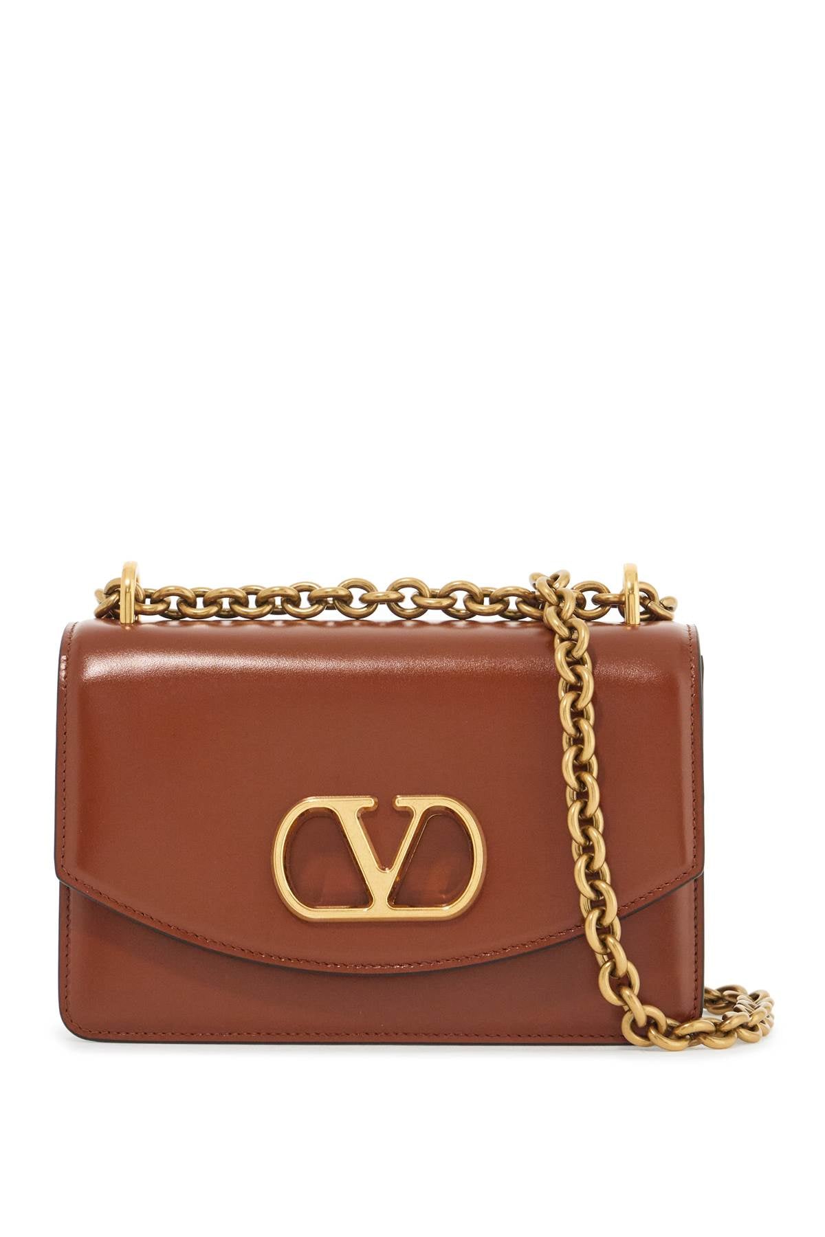 Valentino Garavani Illa Vanilla Leather Shoulder Bag image 0