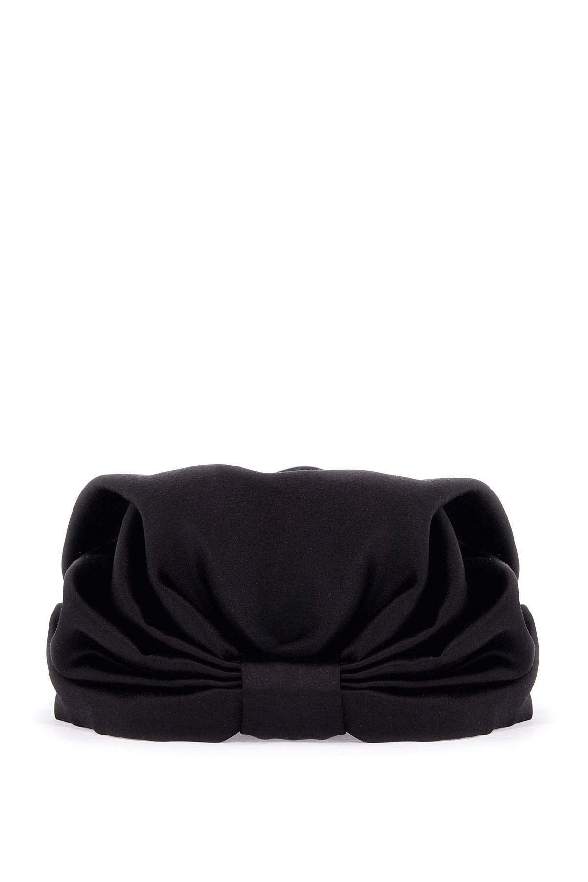 Valentino Garavani black silk turban with golden details and v logo image 1