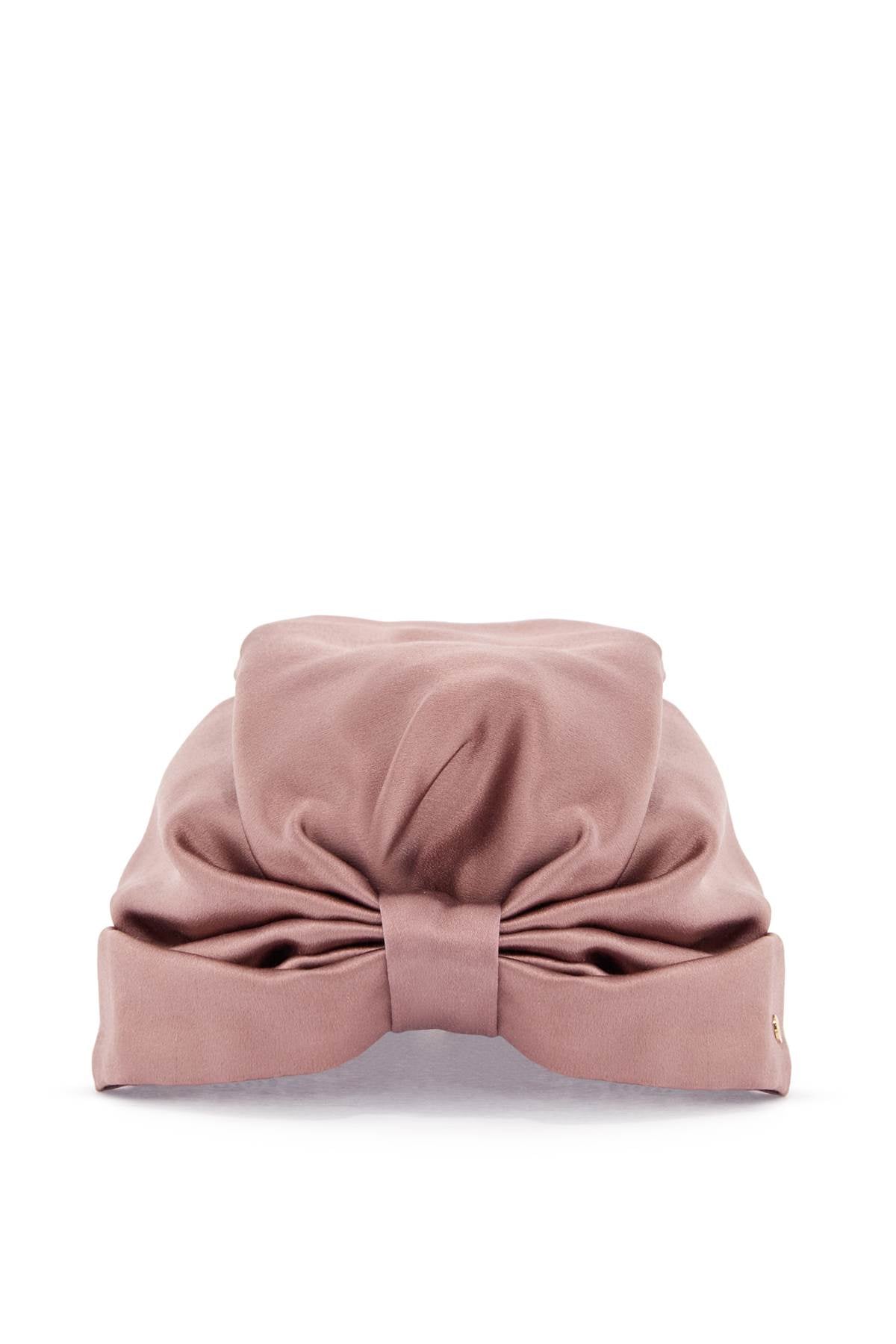 Valentino Garavani wrap-around silk turban with voluminous effect in beige and gold image 0