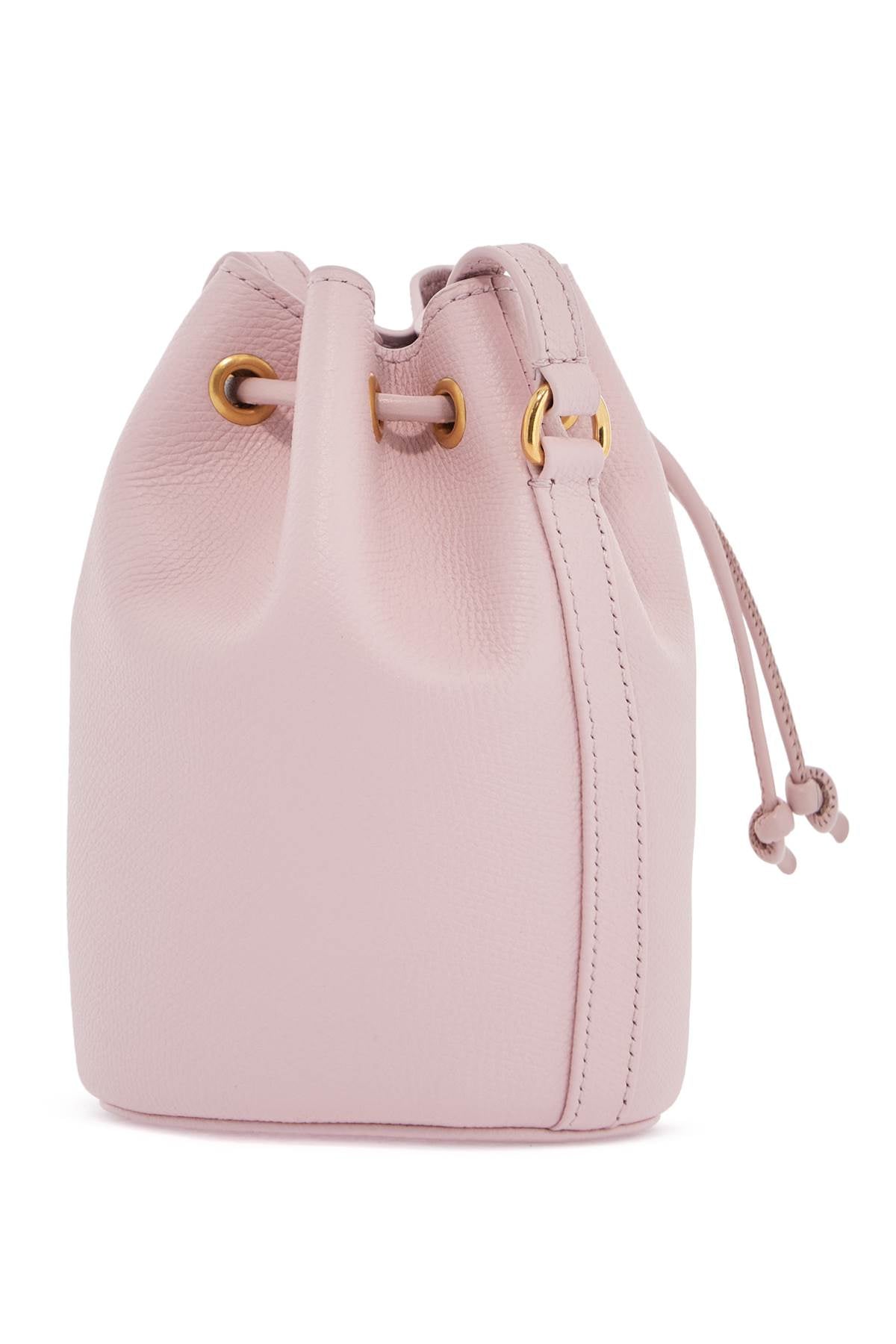 Valentino Garavani borsa a sacchetto mini in pelle rosa quarzo con tracolla regolabile image 1