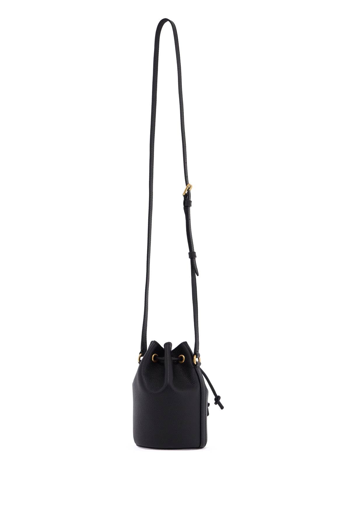 Valentino Garavani Mini Hammered Leather Bucket Bag with VLogo Signature image 1