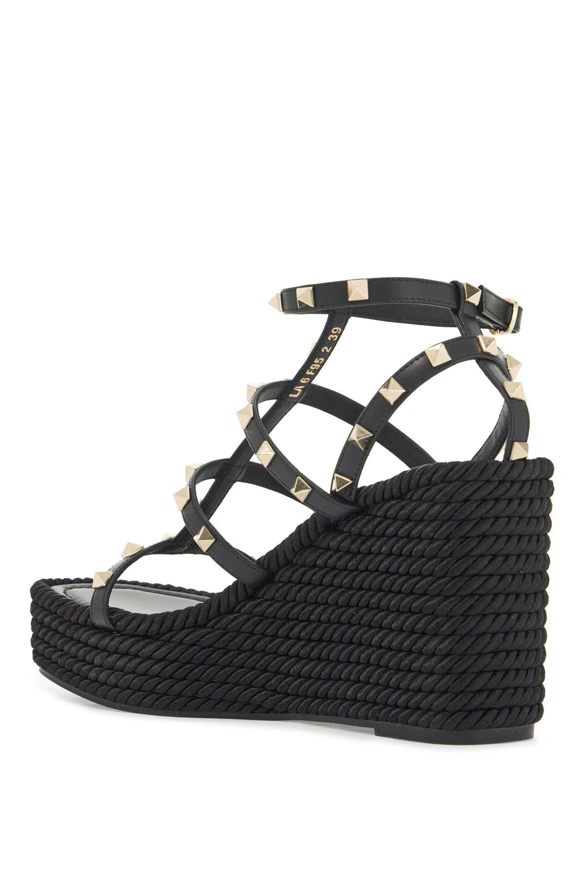 Valentino Garavani Rockstud Leather Wedge Sandals image 2