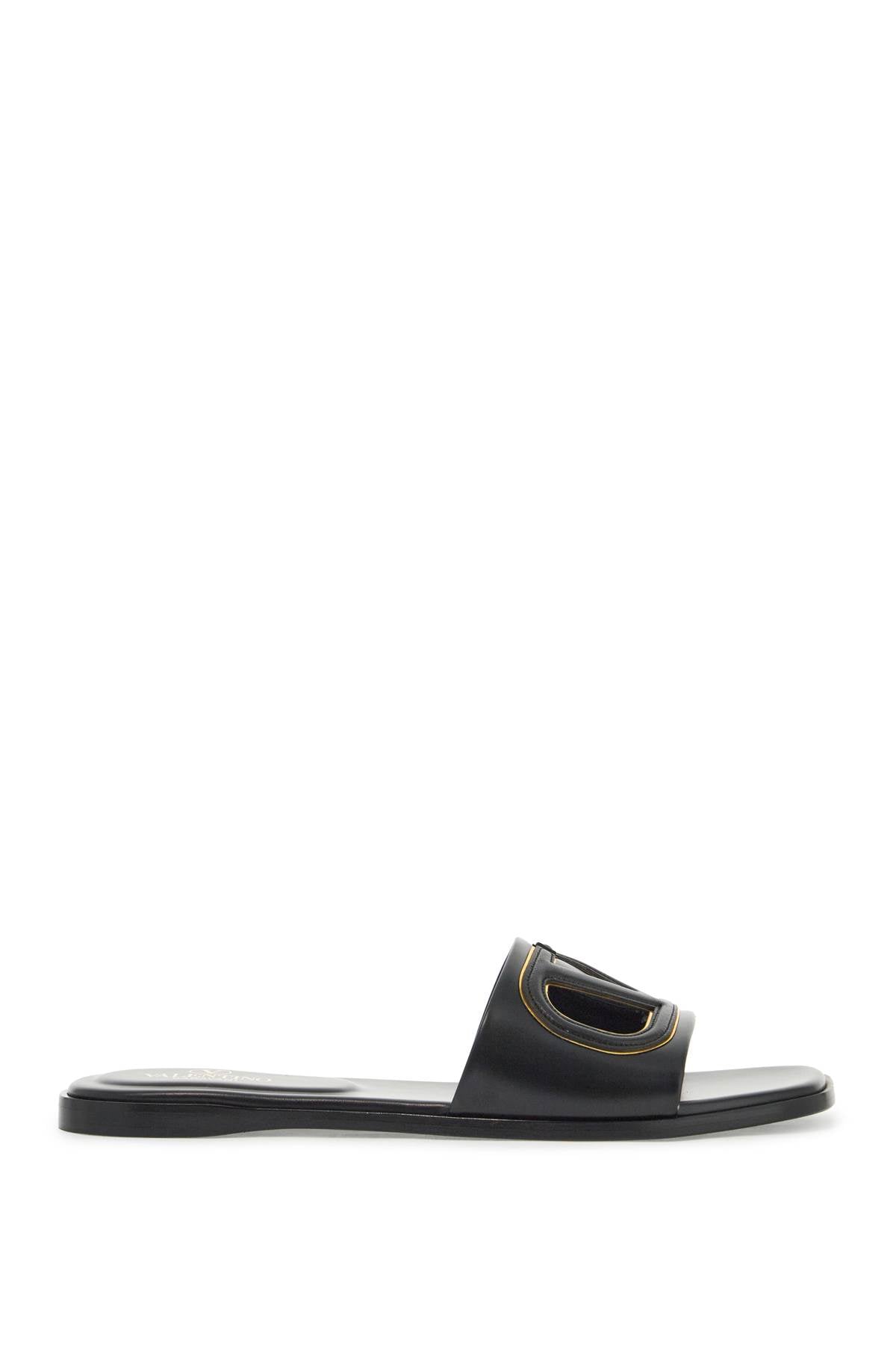 Valentino Garavani VLogo Cut-Out Leather Slides image 0