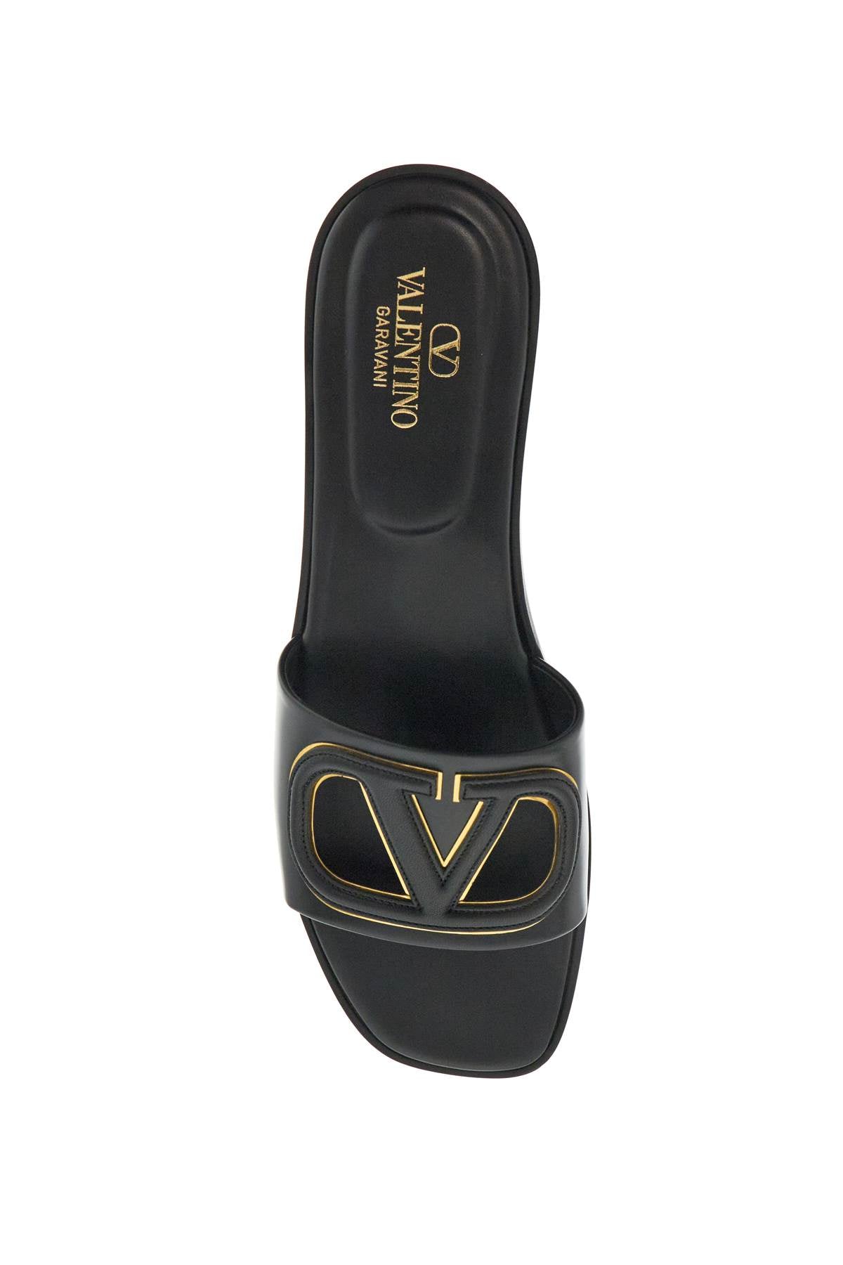 Valentino Garavani VLogo Cut-Out Leather Slides image 1