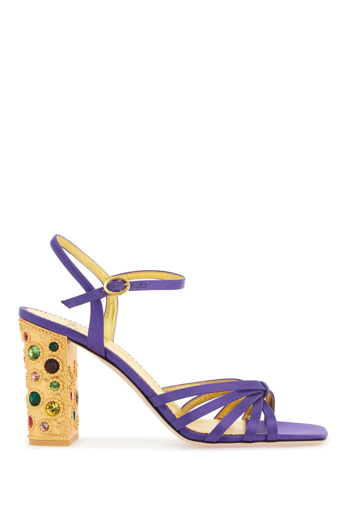 Valentino Garavani Crystal-Embellished Satin Sandals image 0