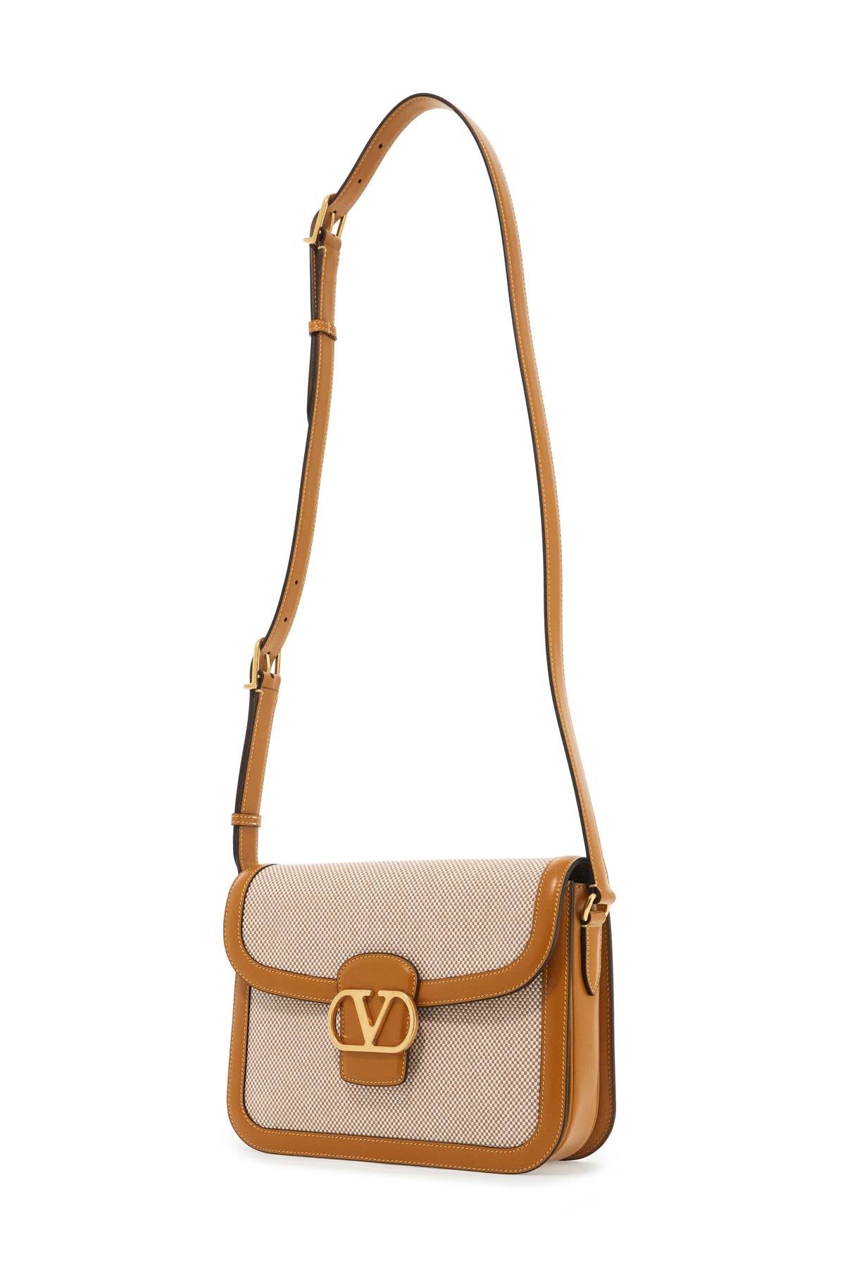 Valentino Garavani 9TO5 Cotton Canvas and Leather Shoulder Bag image 2