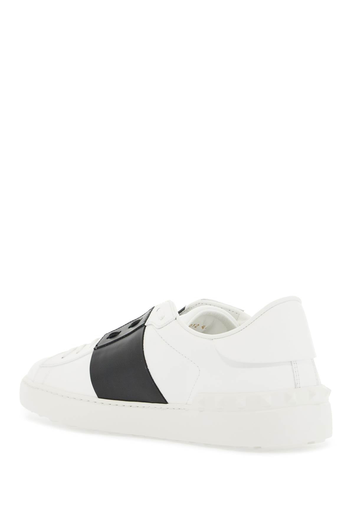 Valentino Garavani Open Sneakers: Smooth Leather, Gold-Tone Logo image 2