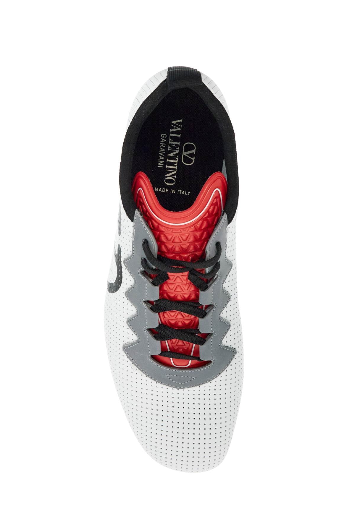 Valentino Garavani sneaker in white polyurethane with high breathability and hook-and-loop closure image 1