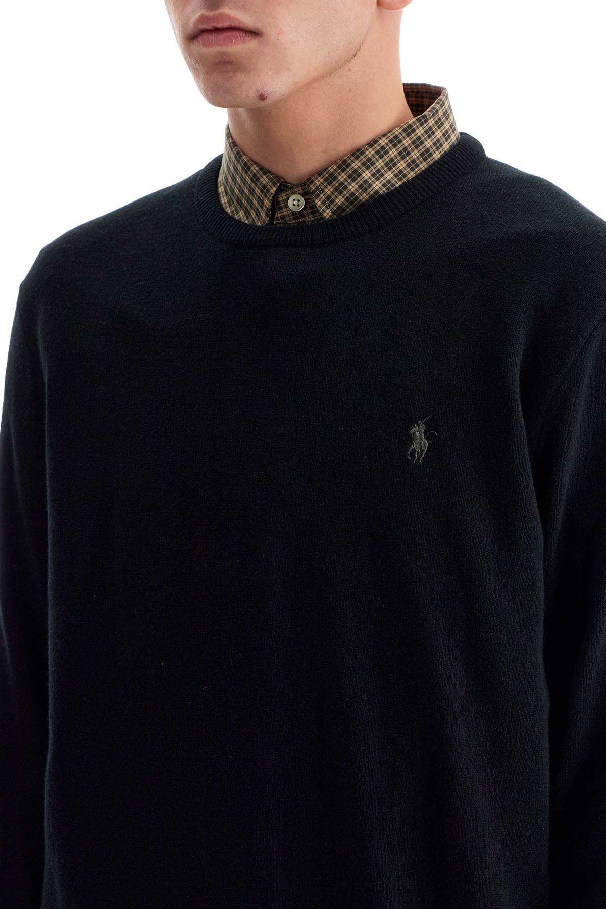 Polo Ralph Lauren Men's Wool Crewneck Sweater with Pony Embroidery image 3