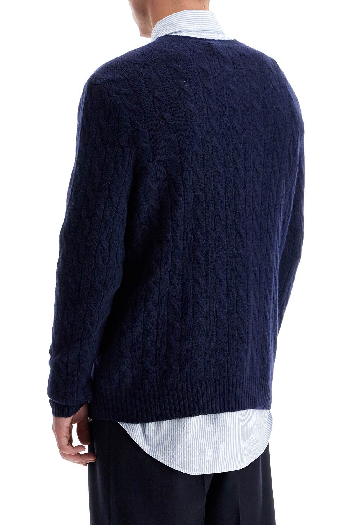 Polo Ralph Lauren Men's Cable Knit Pullover with Pony Embroidery image 2