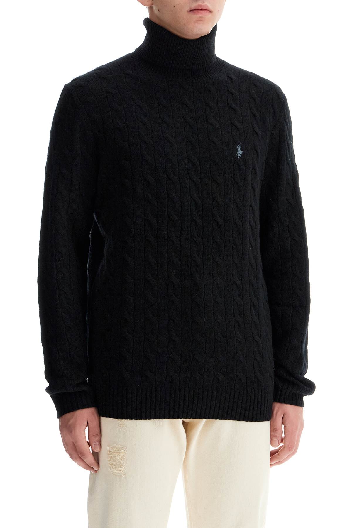 Polo Ralph Lauren Cable-Knit Wool & Cashmere Turtleneck Sweater image 1