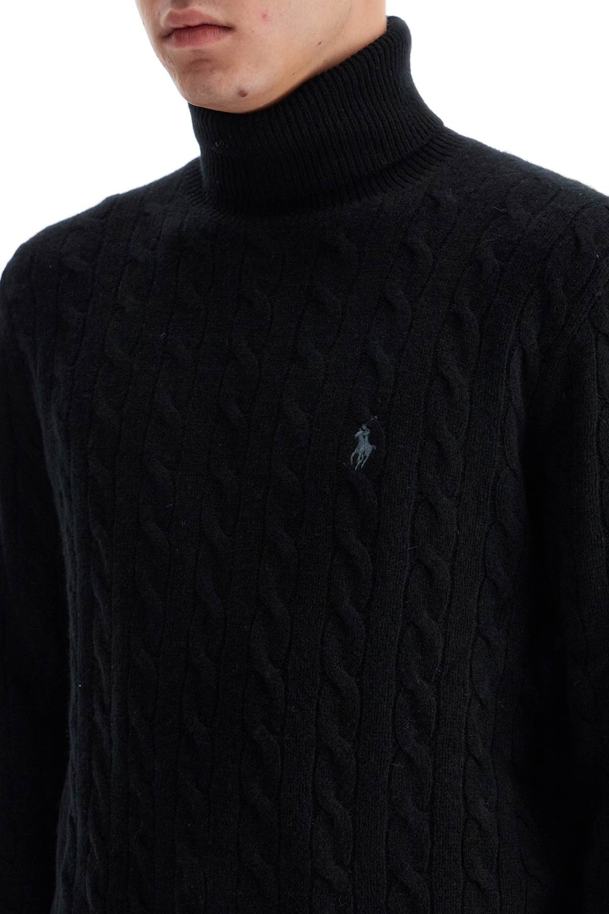 Polo Ralph Lauren Cable-Knit Wool & Cashmere Turtleneck Sweater image 3