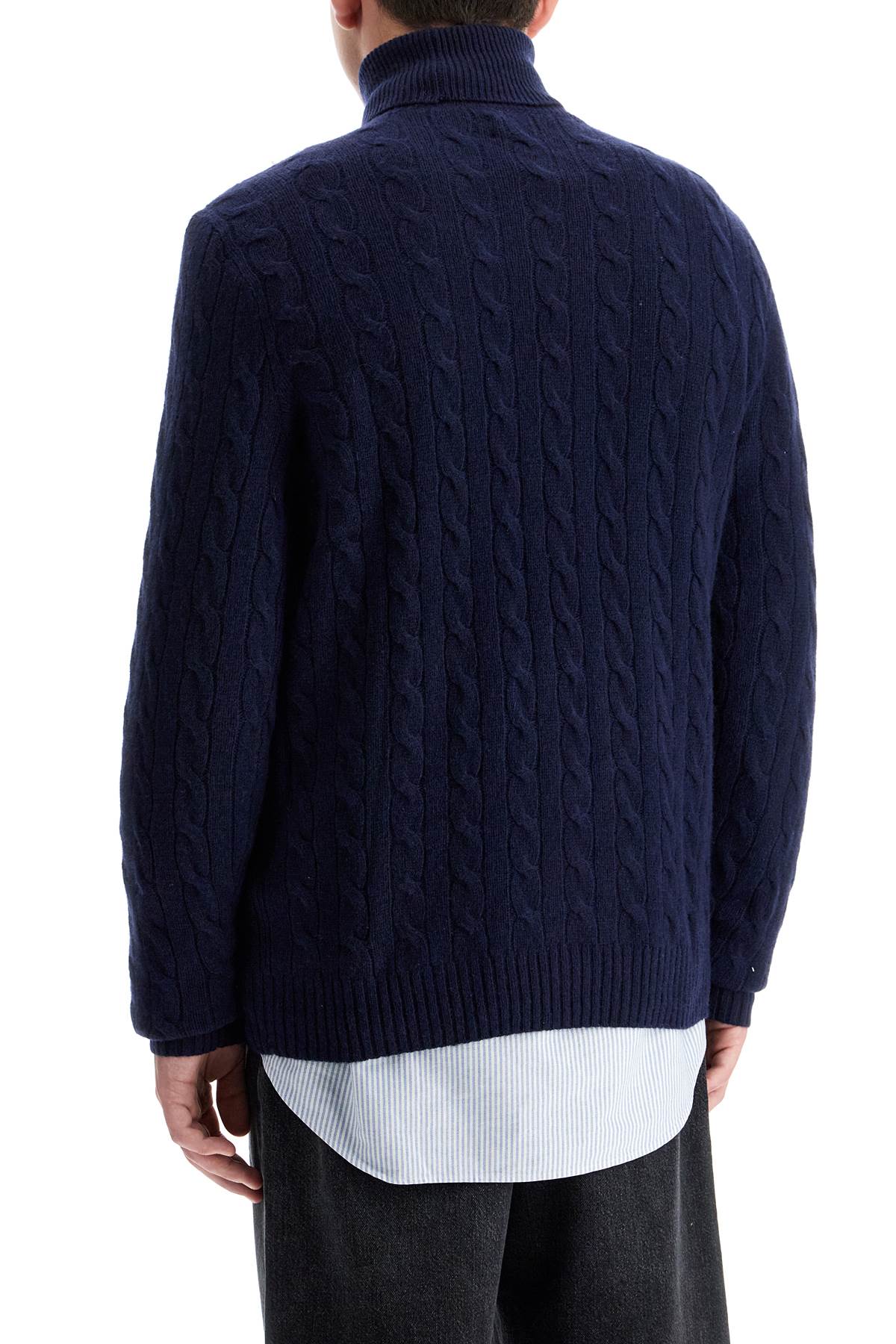 Polo Ralph Lauren Cable-Knit Wool & Cashmere High-Neck Sweater image 2