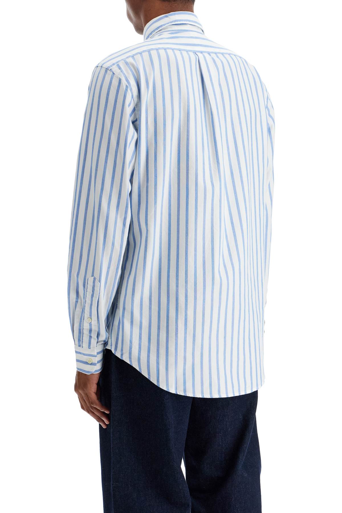 Polo Ralph Lauren custom fit shirt in striped oxford image 2