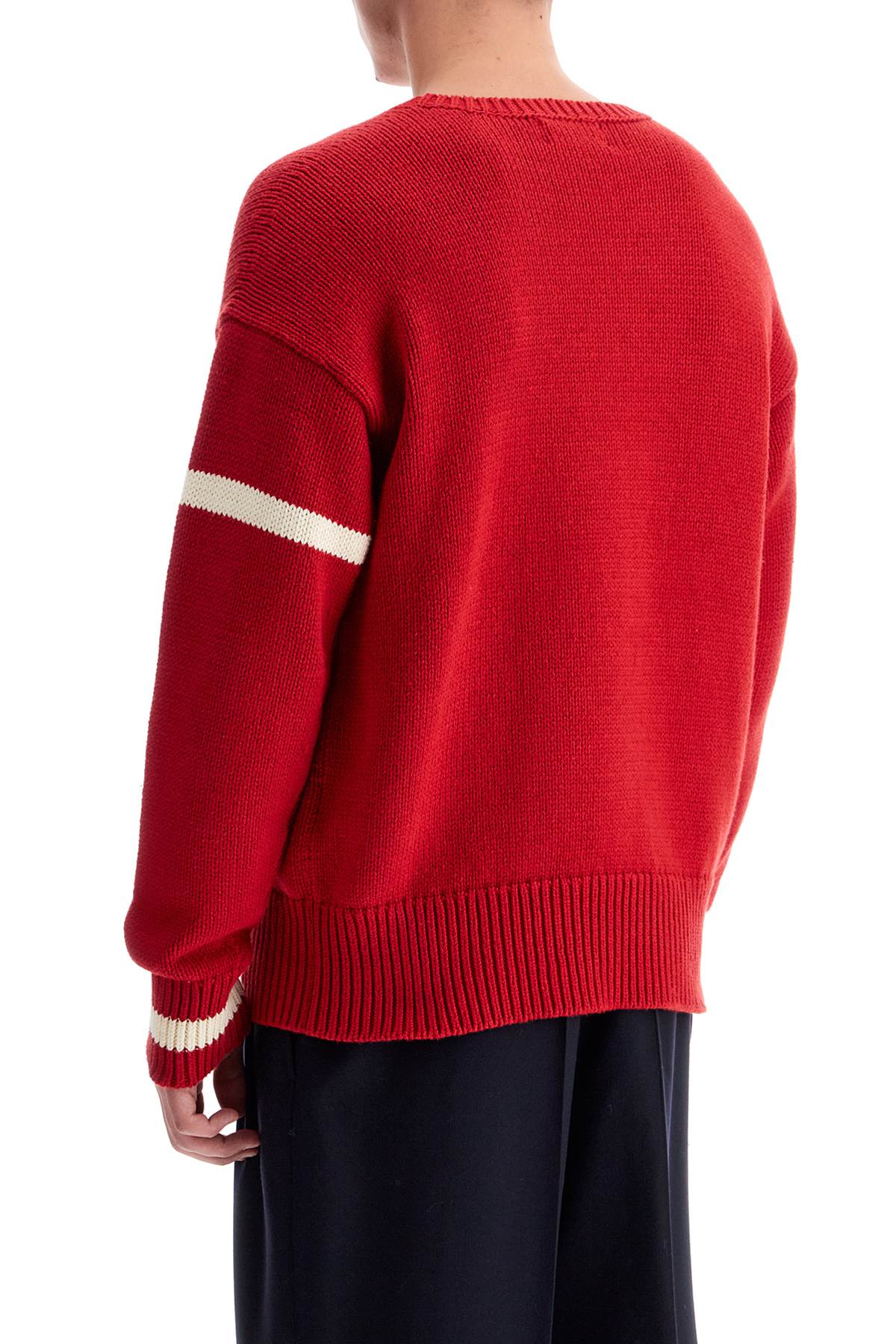 Polo Ralph Lauren 'POLO BALL' Intarsia Cotton Crewneck Sweater image 2