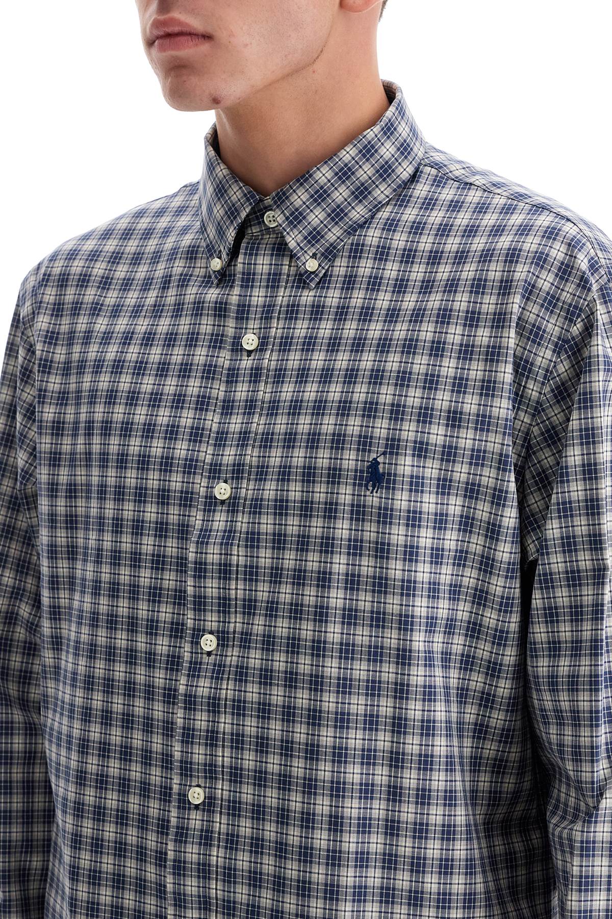 Polo Ralph Lauren Custom Fit Stretch Cotton Shirt with Tartan Pattern image 3