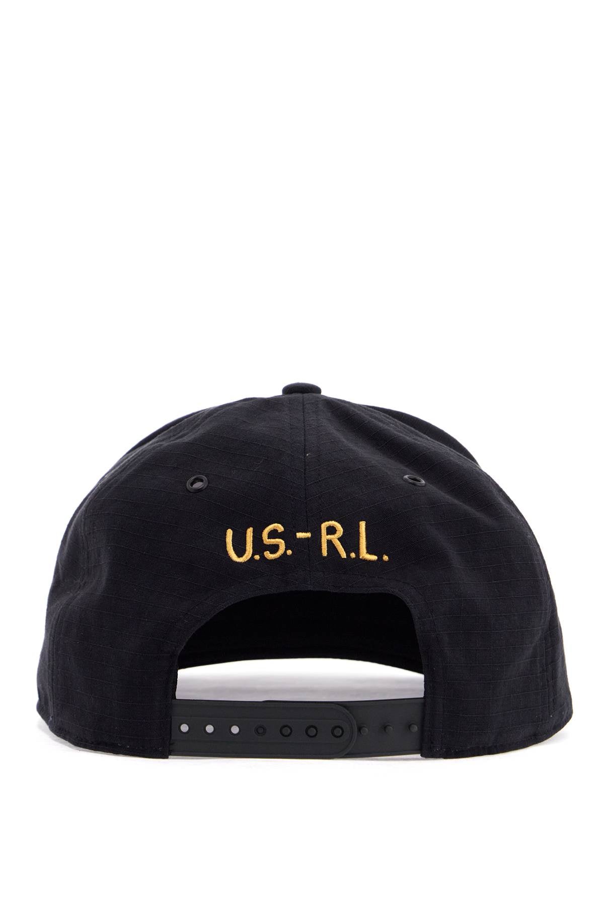 Polo Ralph Lauren black cotton cap with embroidered patch and adjustable closure image 1