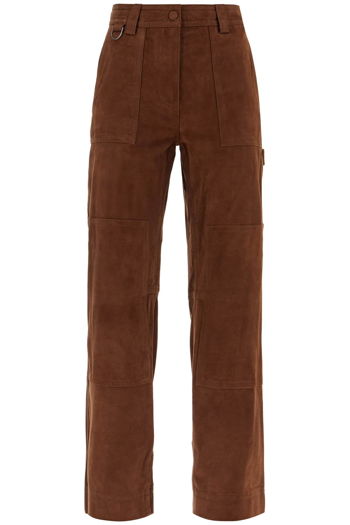 Saks Potts Suede Leather Workwear Pants image 0