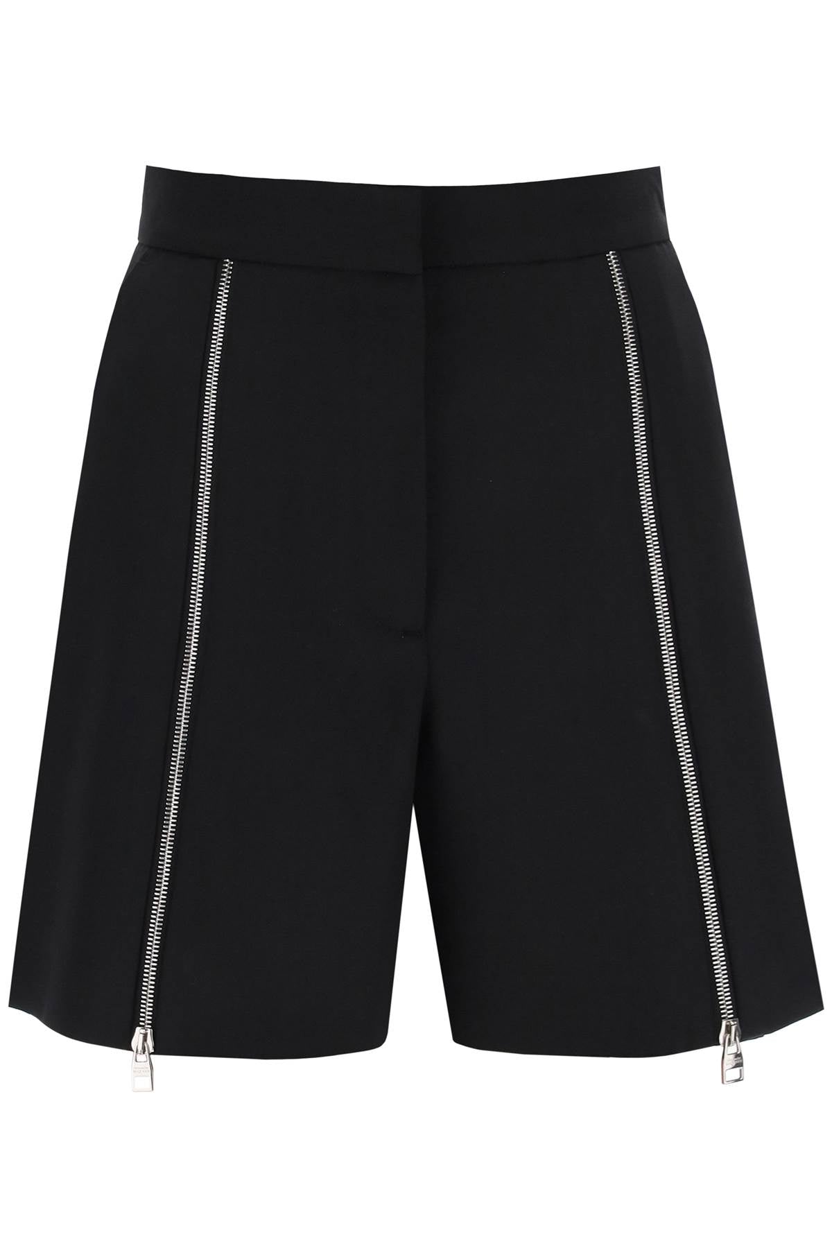 Alexander Mcqueen grain de poudre zipped shorts image 0