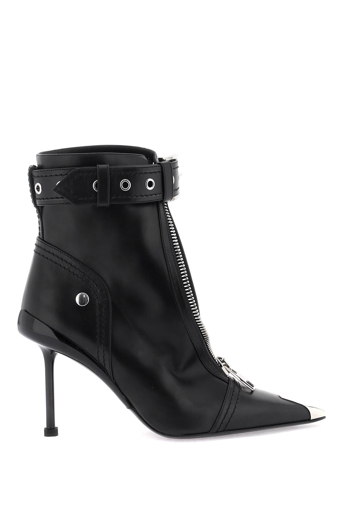 Alexander Mcqueen 'slash biker' ankle boots image 0