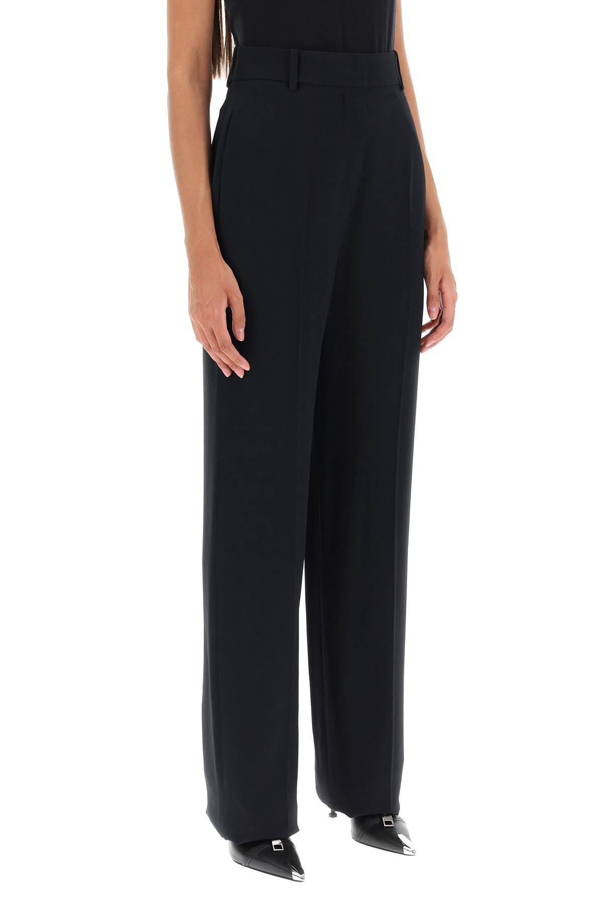 Alexander Mcqueen fluid crepe trousers image 1