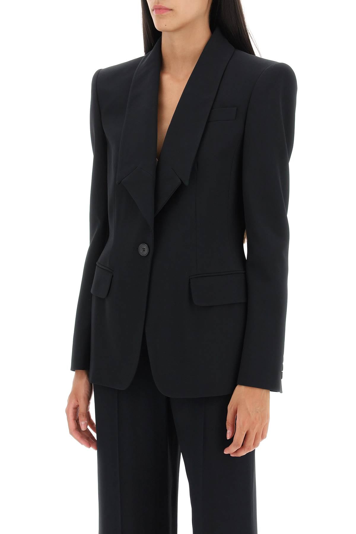 Alexander Mcqueen upside-down lapel jacket image 3