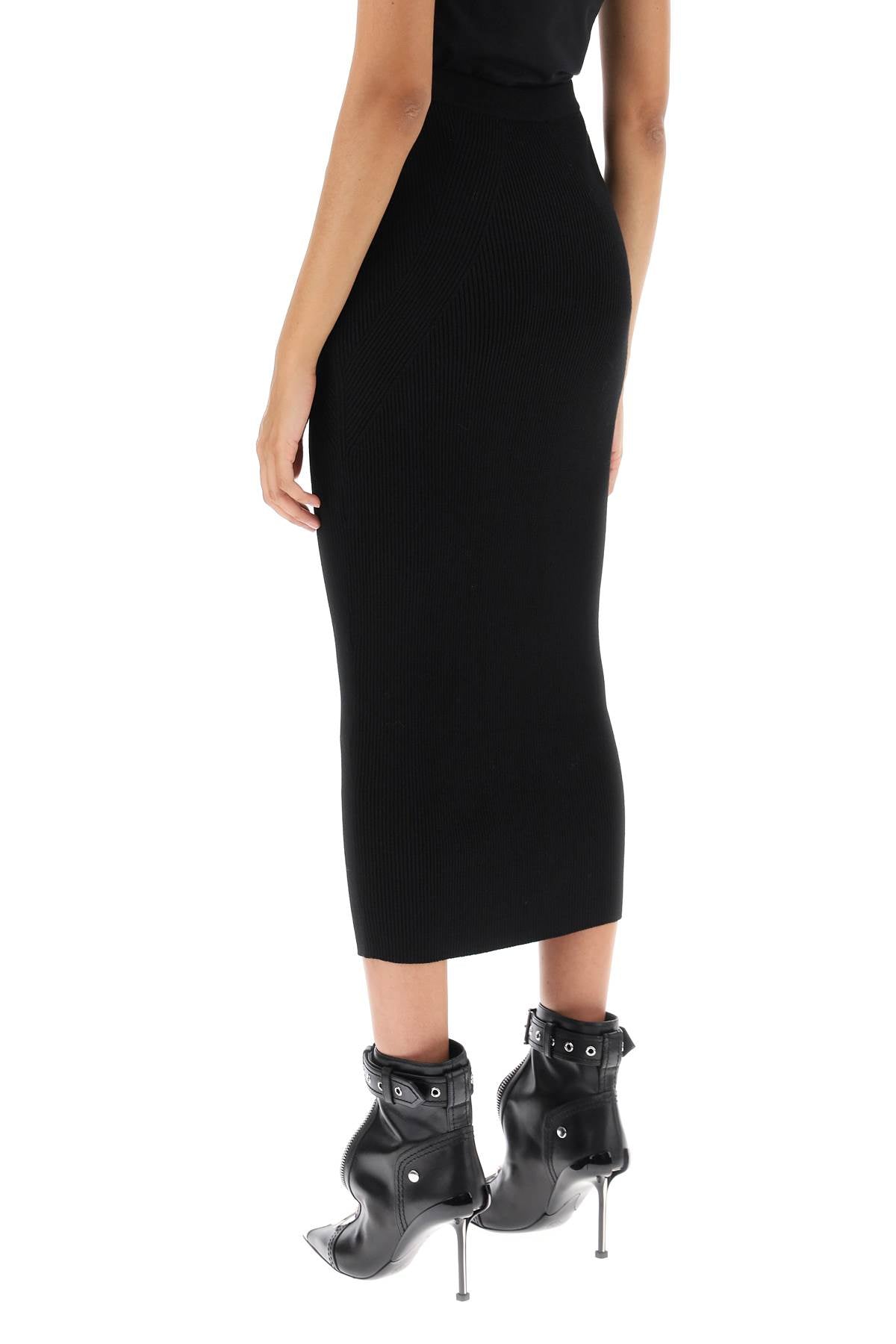 Alexander Mcqueen ribbed-knit pencil skirt image 2