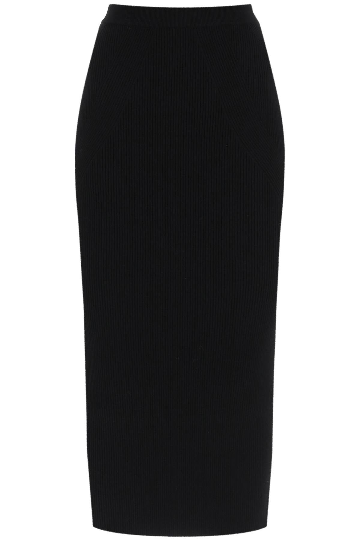 Alexander Mcqueen ribbed-knit pencil skirt image 0