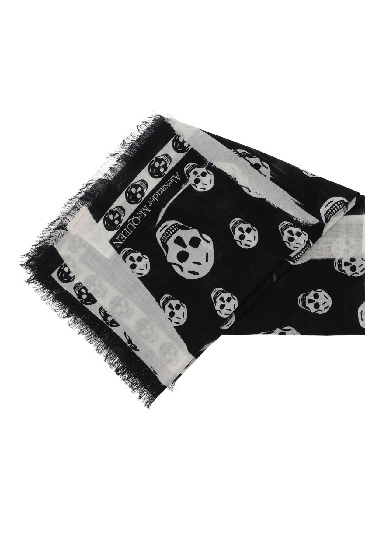 Alexander Mcqueen slashed skull scarf image 2