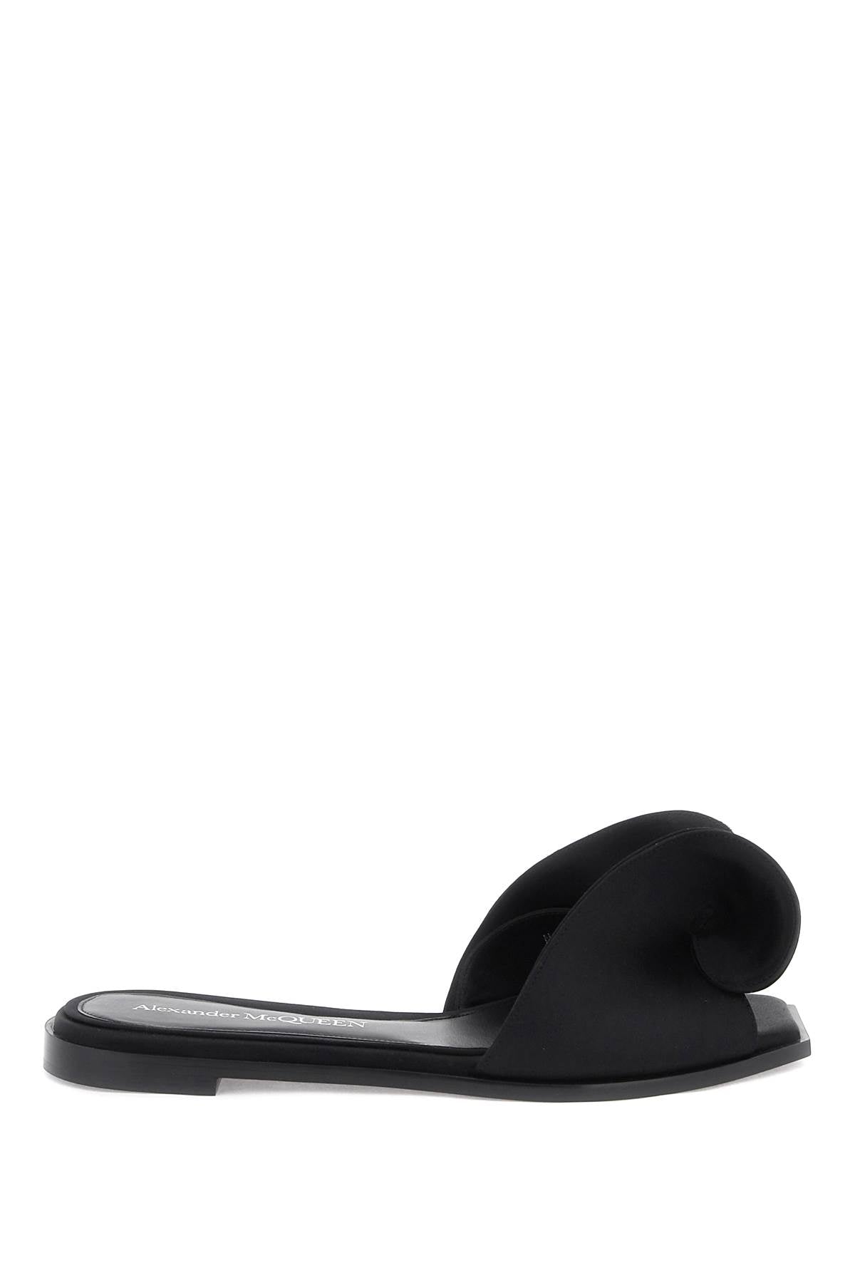 Alexander Mcqueen slides with silk detail image 0