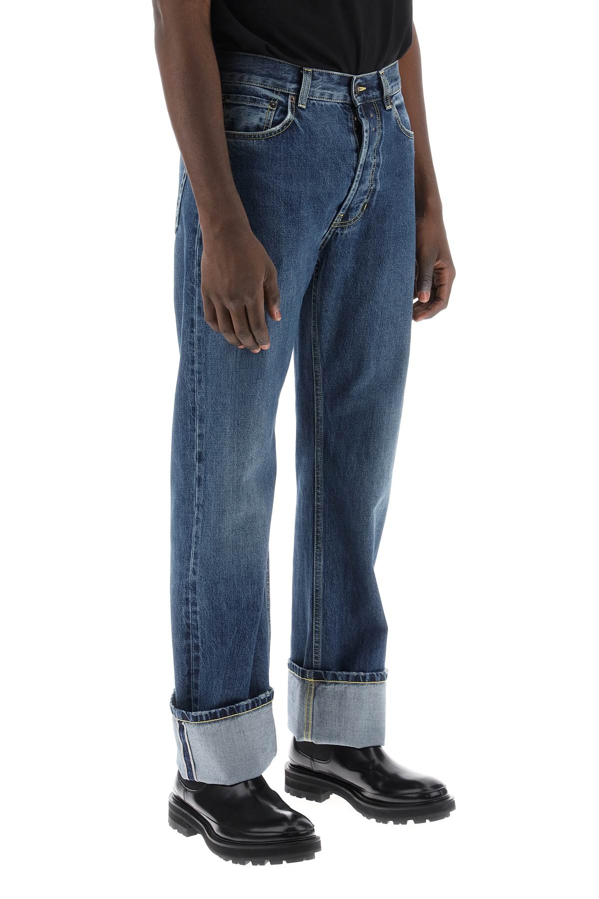 Alexander Mcqueen straight fit jeans in selvedge denim image 1