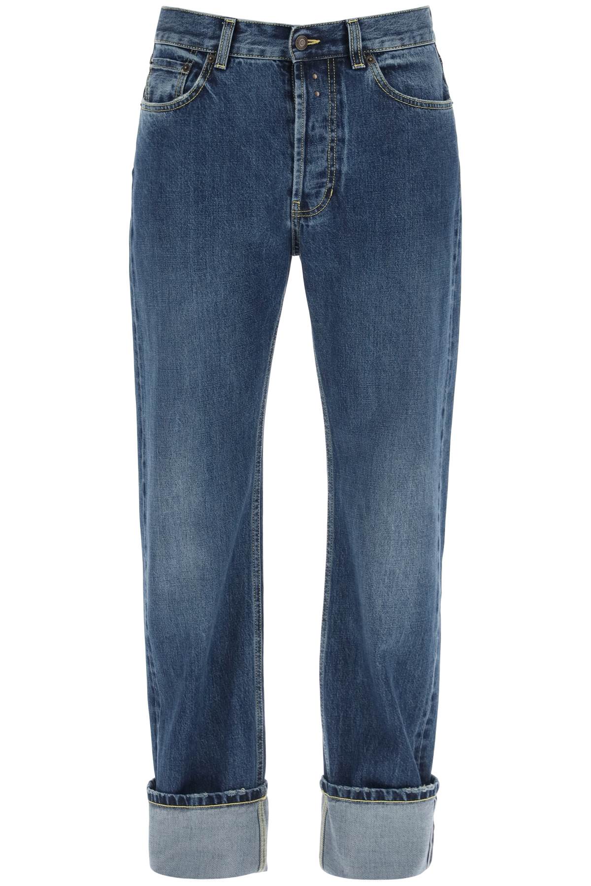 Alexander Mcqueen straight fit jeans in selvedge denim image 0