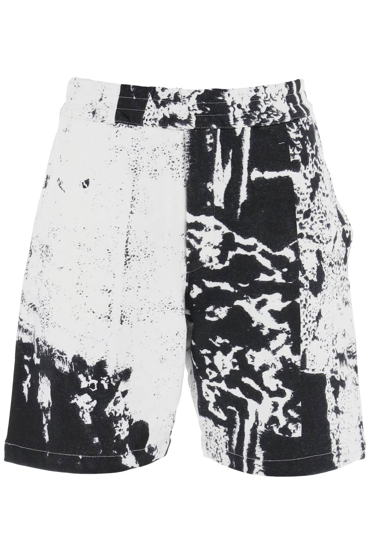 Alexander Mcqueen fold print sweat shorts image 0