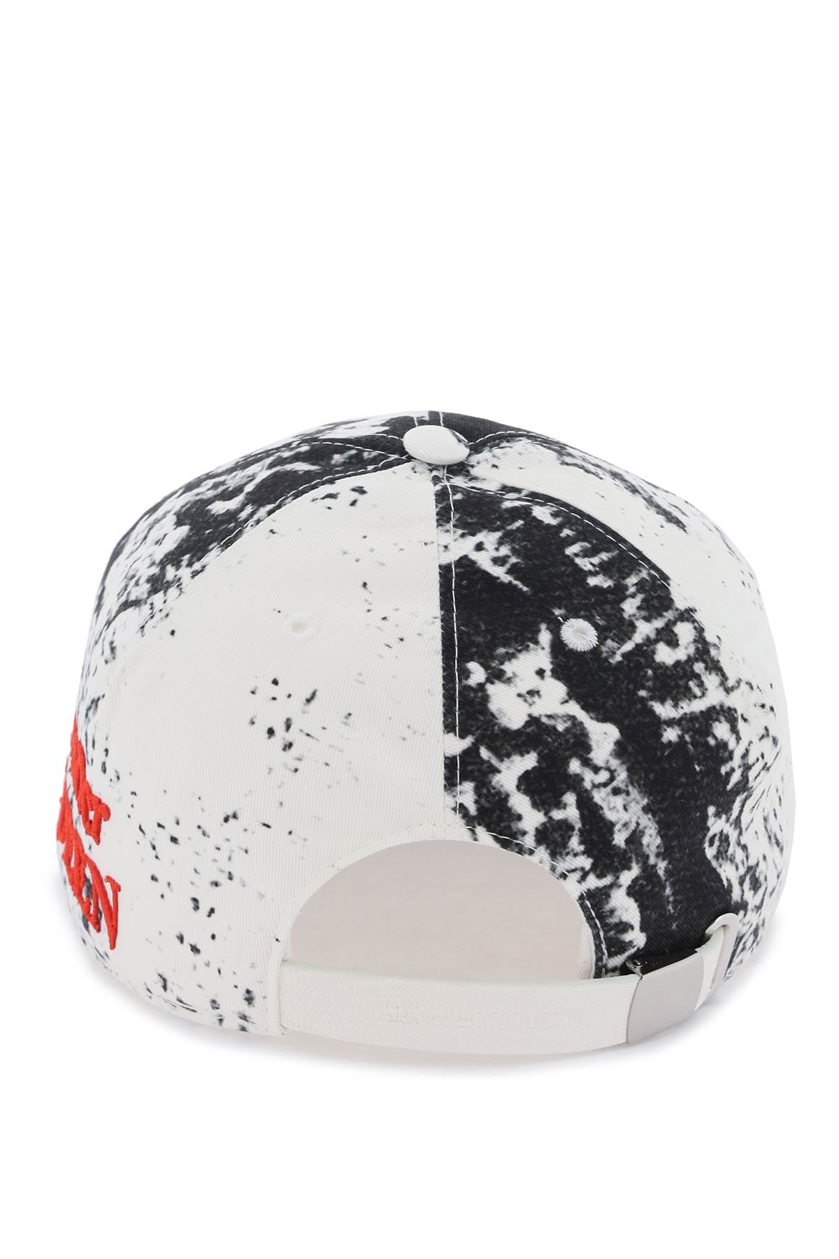 Alexander McQueen Printed Baseball Cap with Logo Embroidery image 2