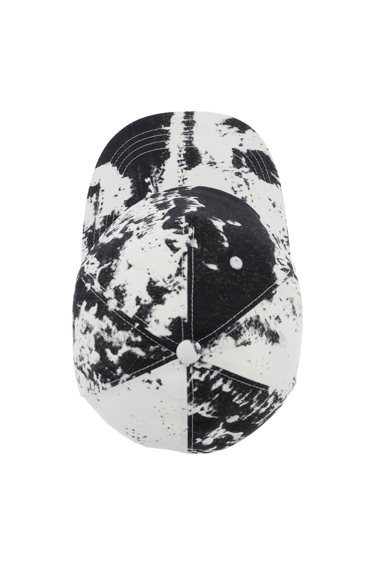 Alexander McQueen Printed Baseball Cap with Logo Embroidery image 1