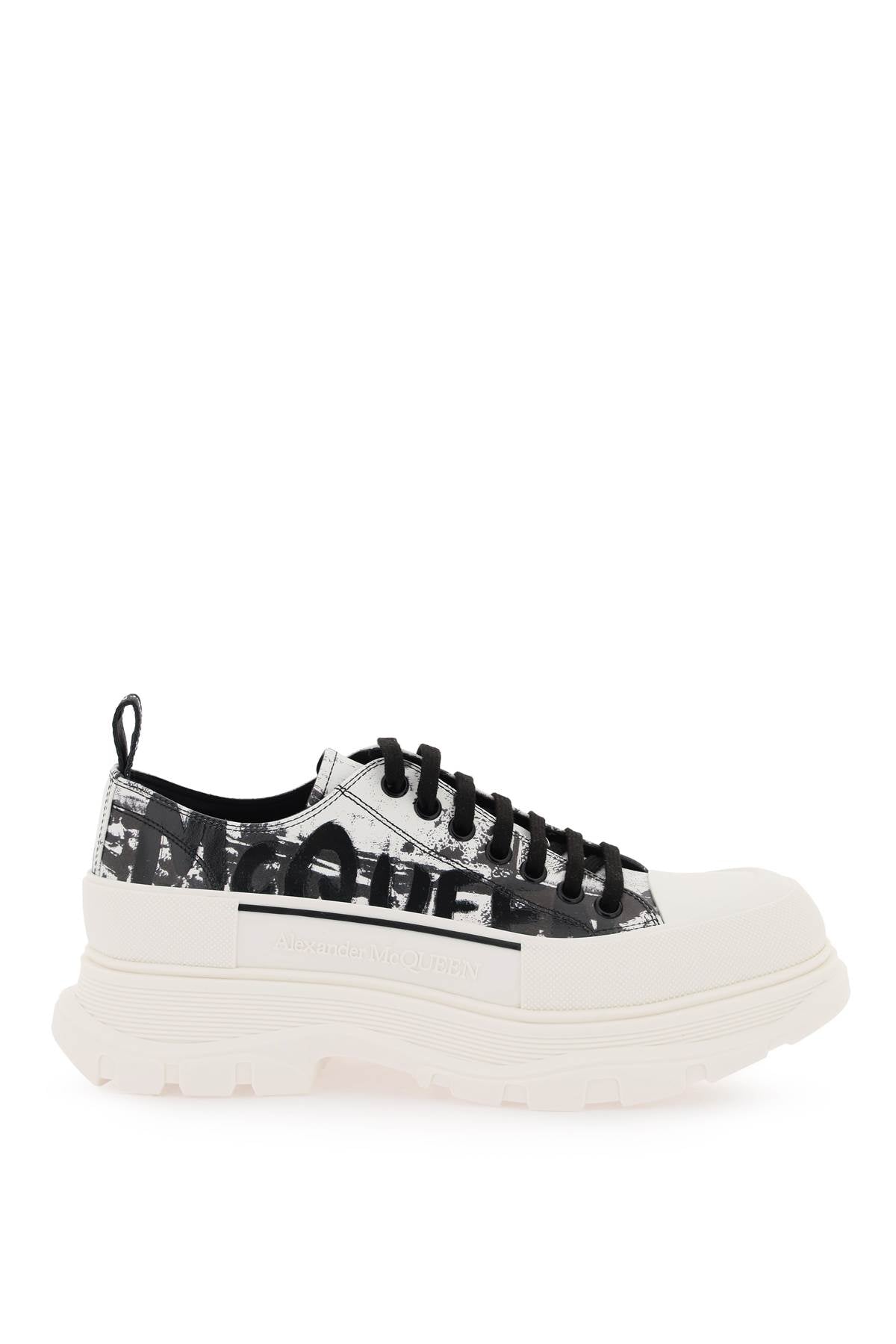 Alexander Mcqueen fold print tread slick sneakers with image 0