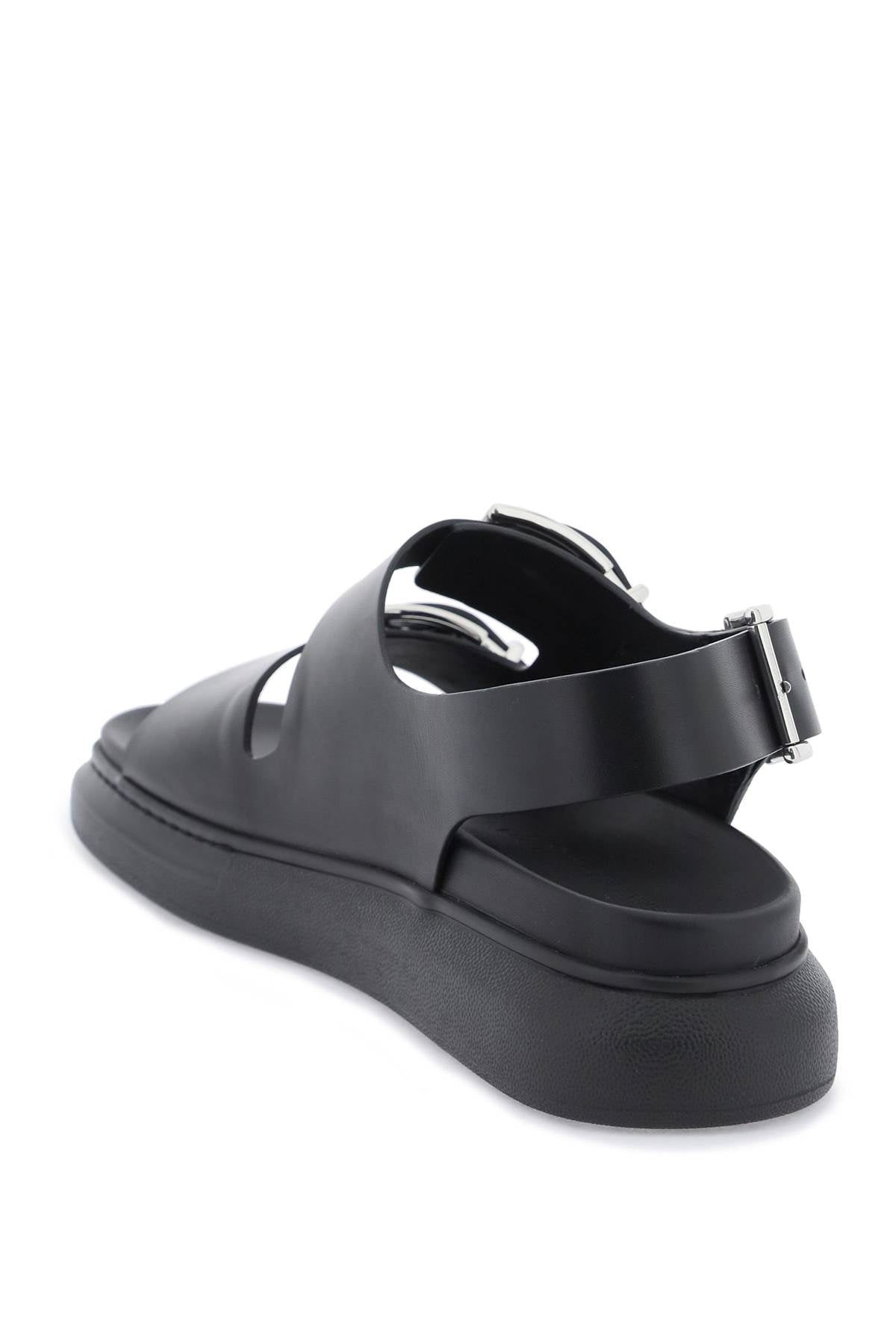 Alexander Mcqueen leather sandals with maxi buckles image 2