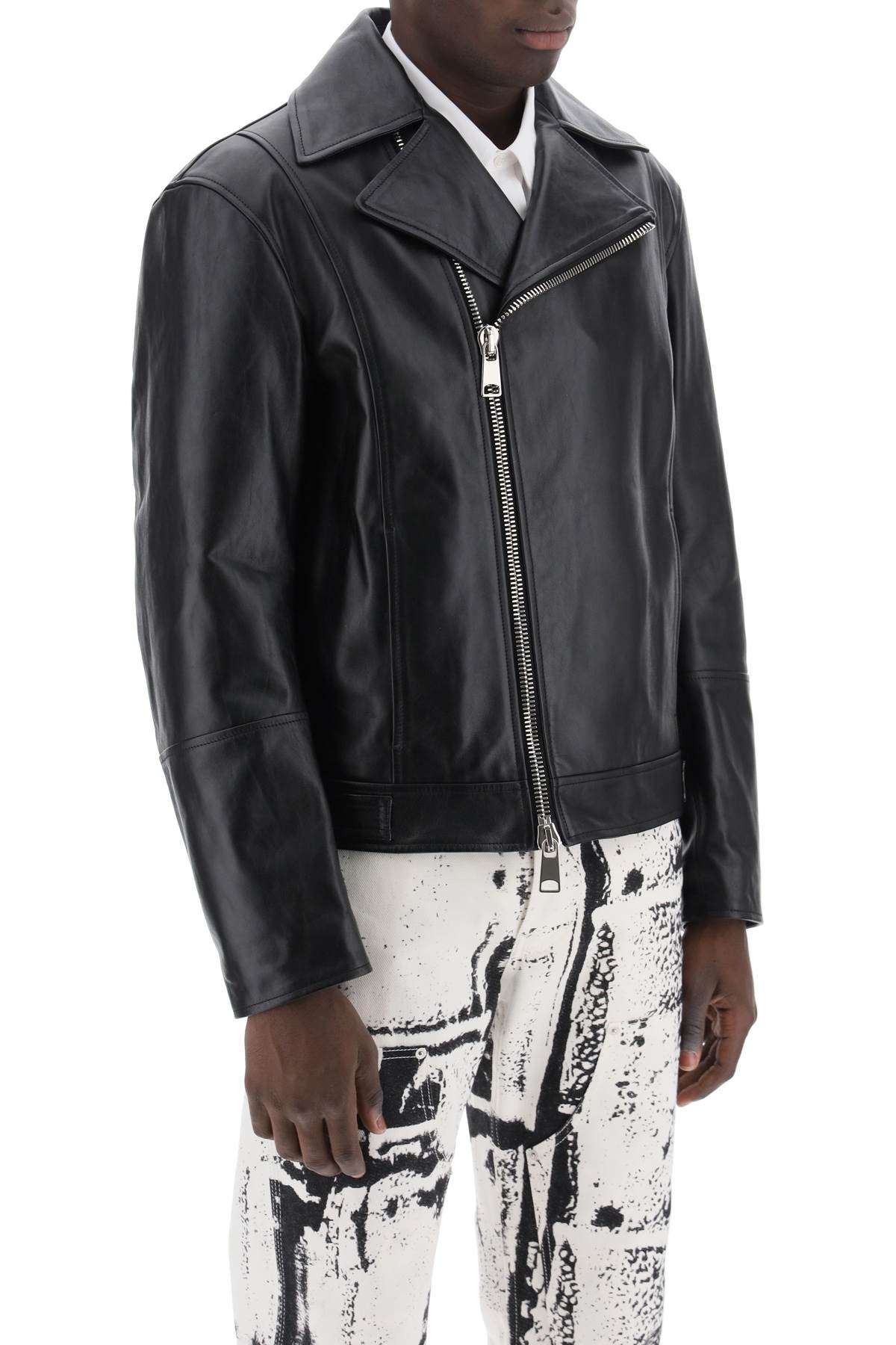 Alexander McQueen Nappa Leather Biker Jacket image 1