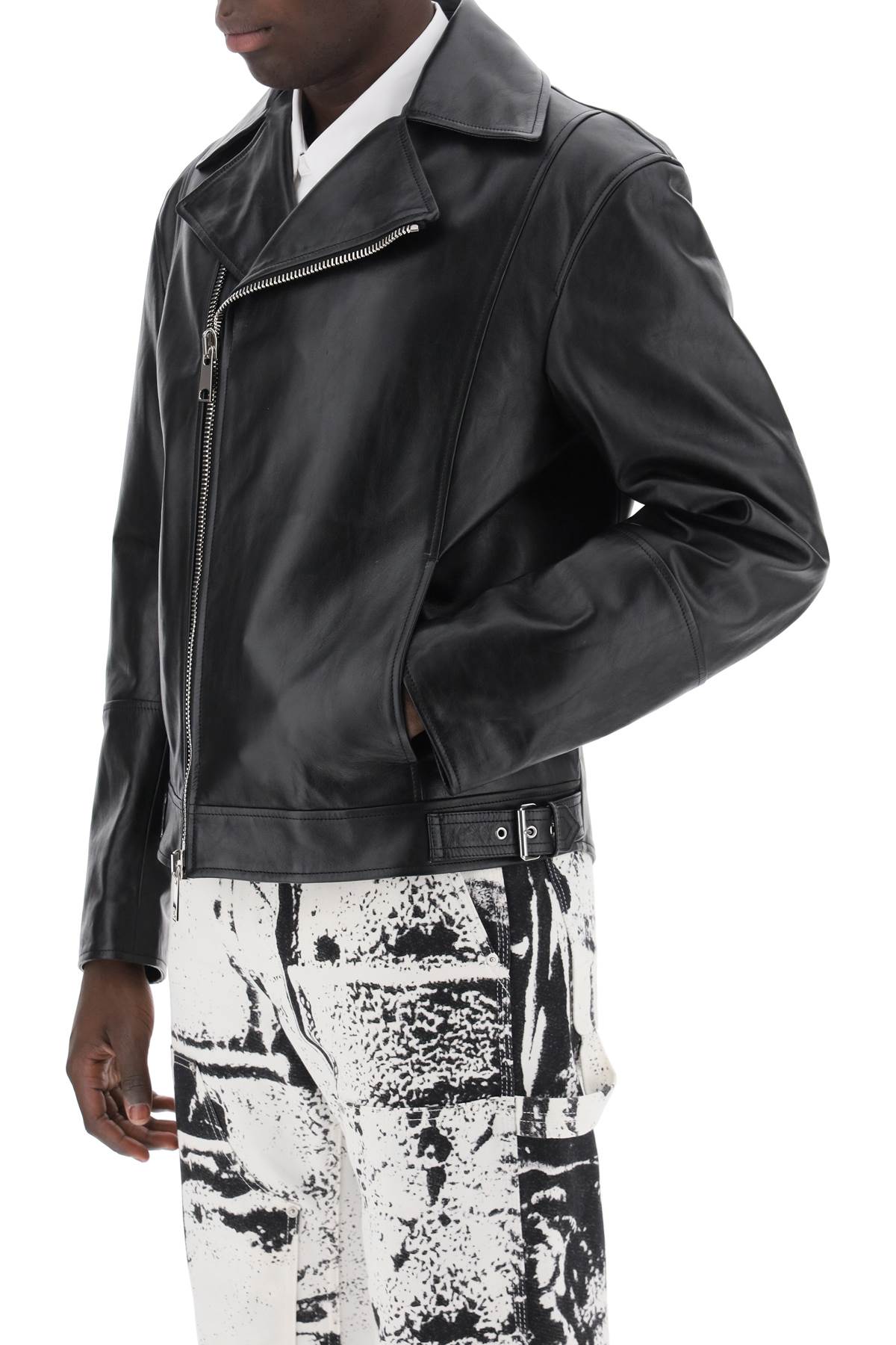 Alexander McQueen Nappa Leather Biker Jacket image 3