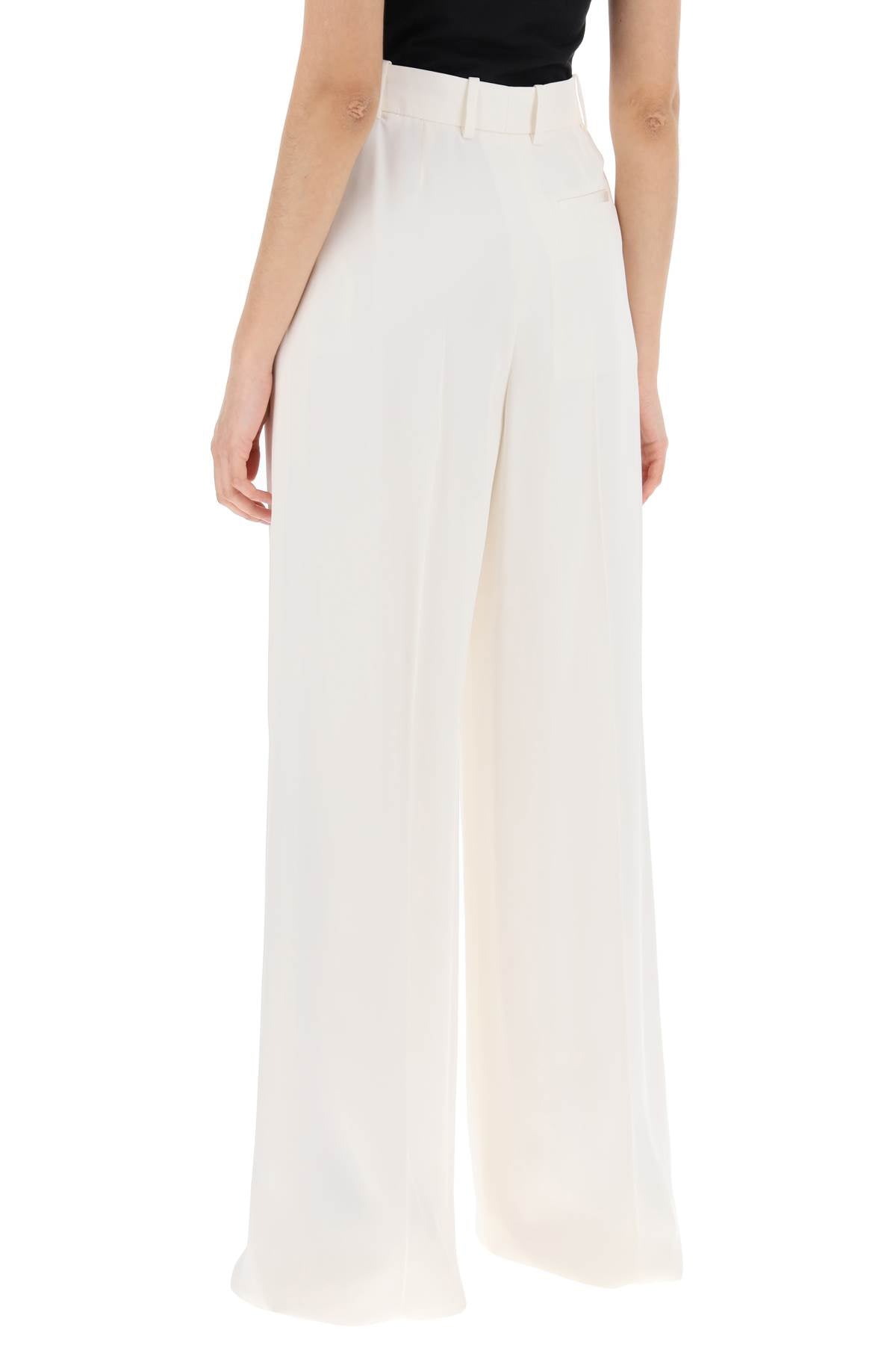 Alexander Mcqueen double pleated palazzo pants with image 3