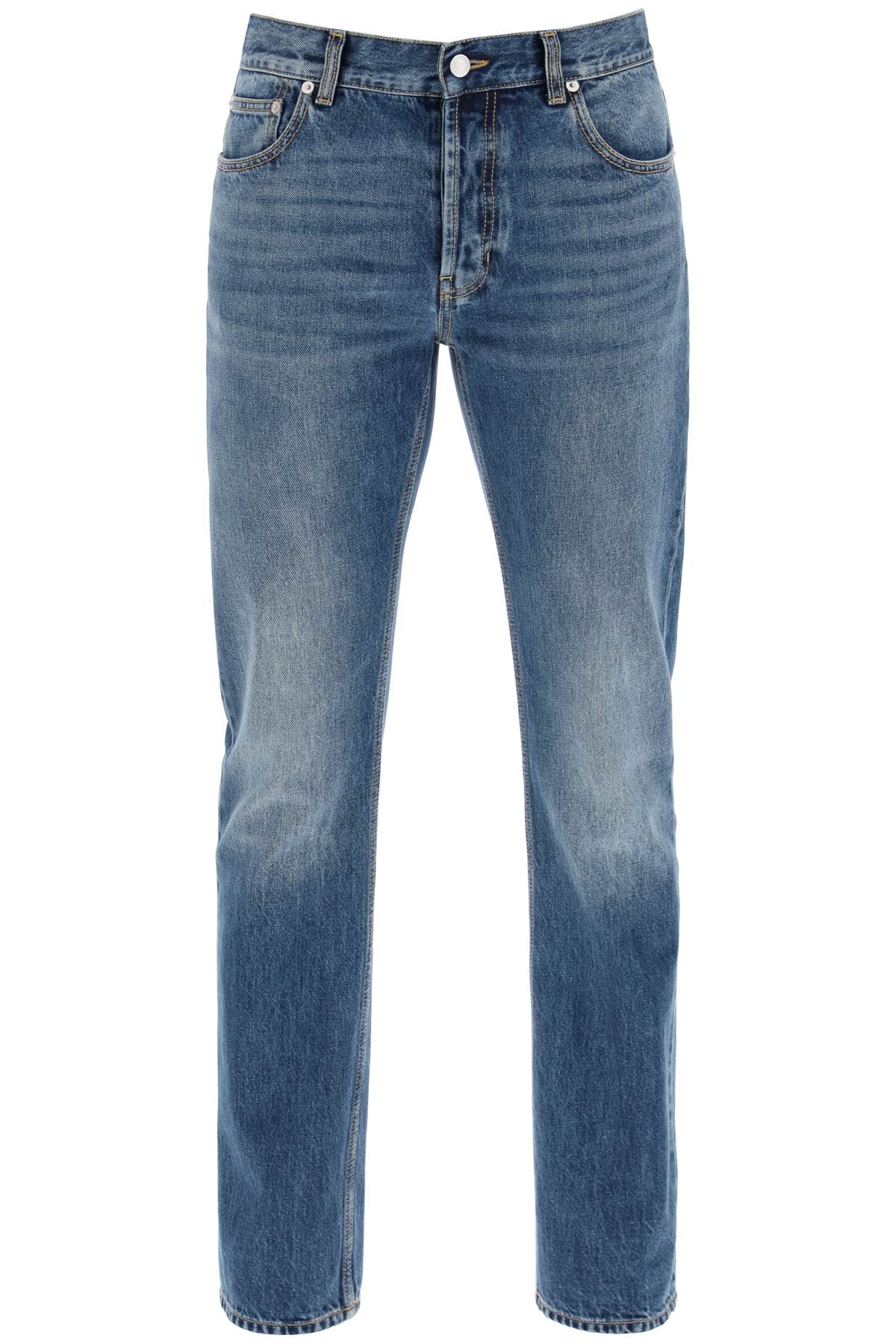 Alexander Mcqueen straight leg jeans with faux pocket on the back. image 0