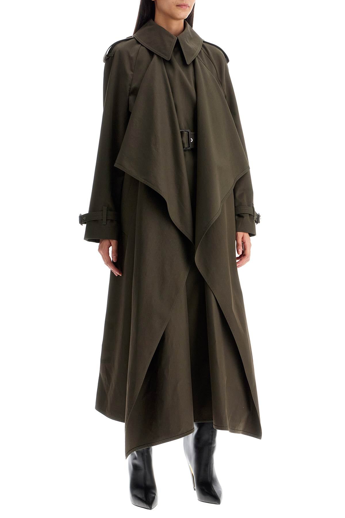 Alexander McQueen Double-Breasted Gabardine Trench Coat image 1