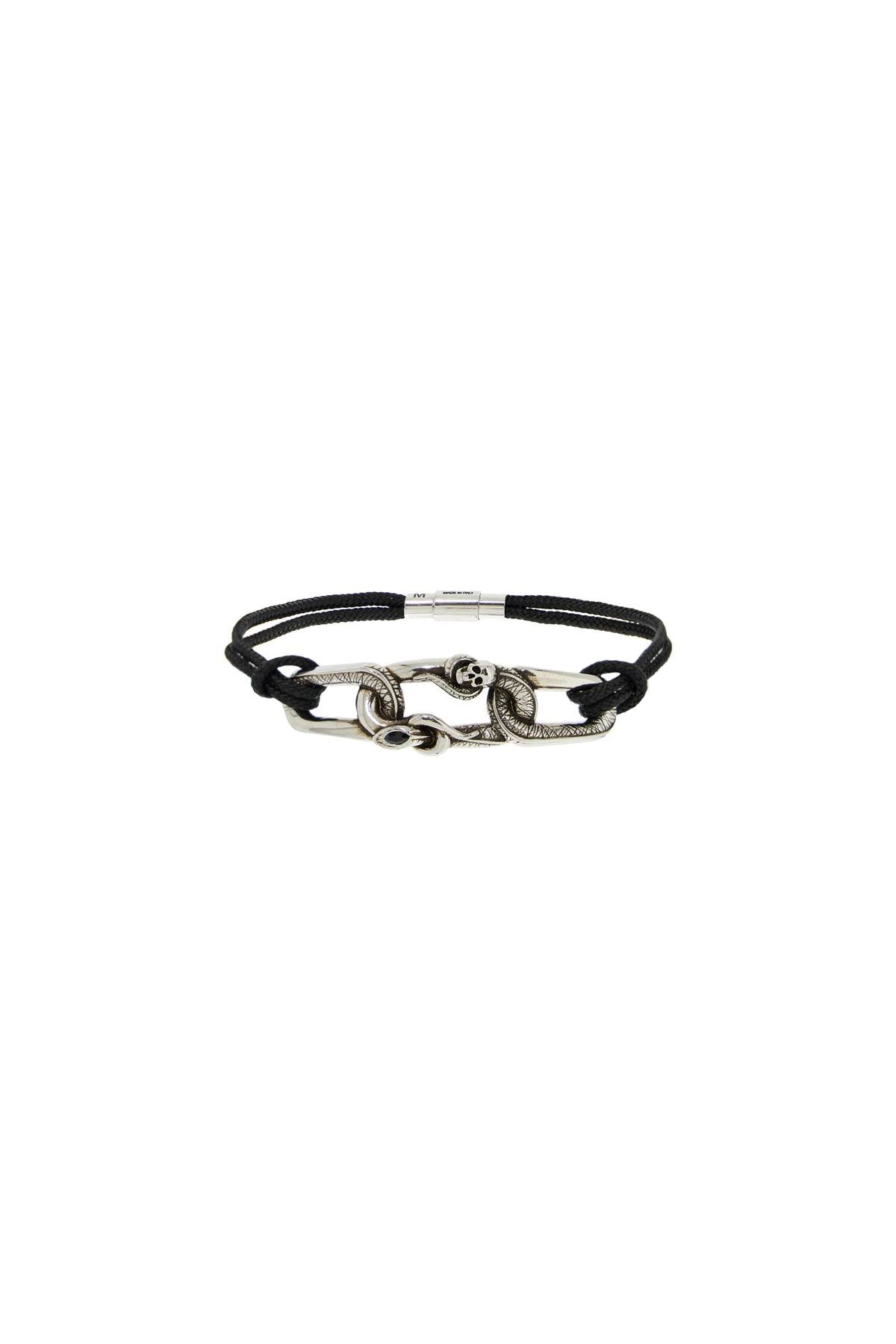 Alexander Mcqueen "snake and skull bracelet with intricate image 0